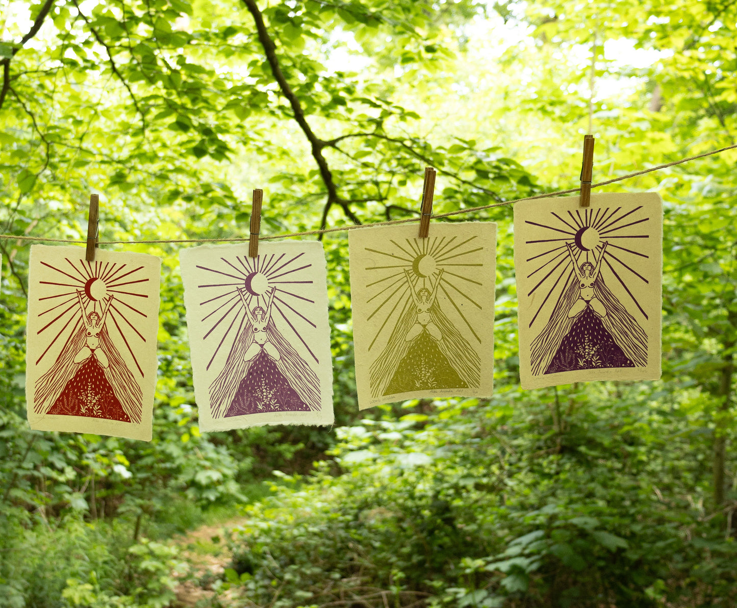 Vrouwenprint, cyclus kunst, vrouwen kunst, Womb Wisdom, Cyclisch leven