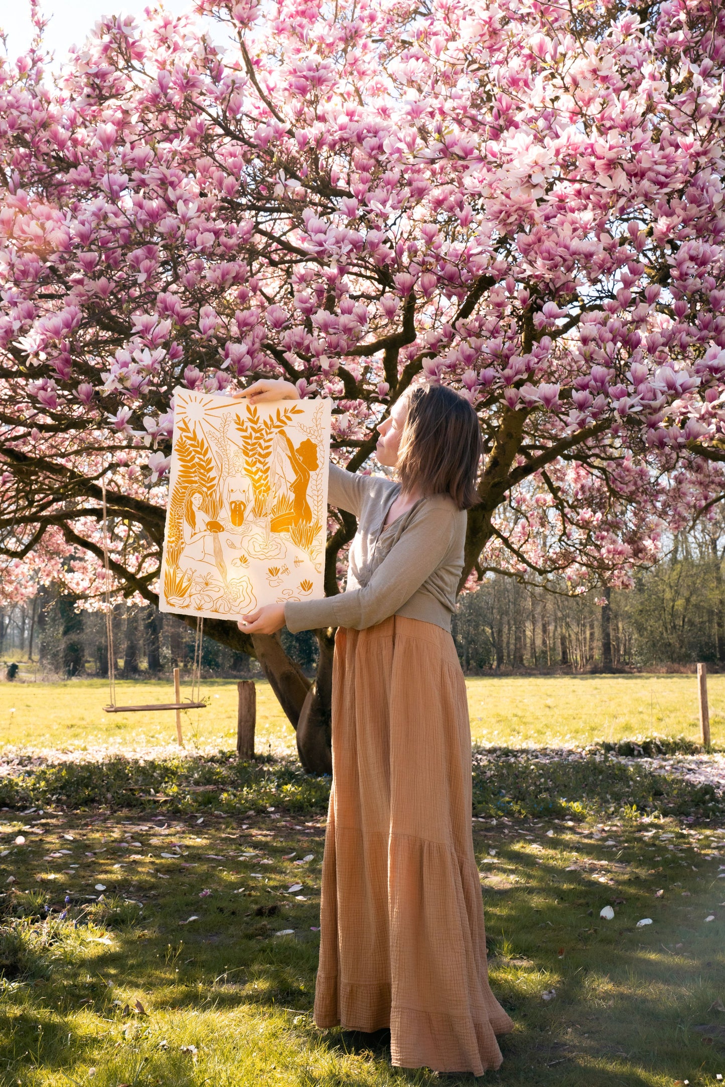 Maidens of the Spring- Okergeel A2