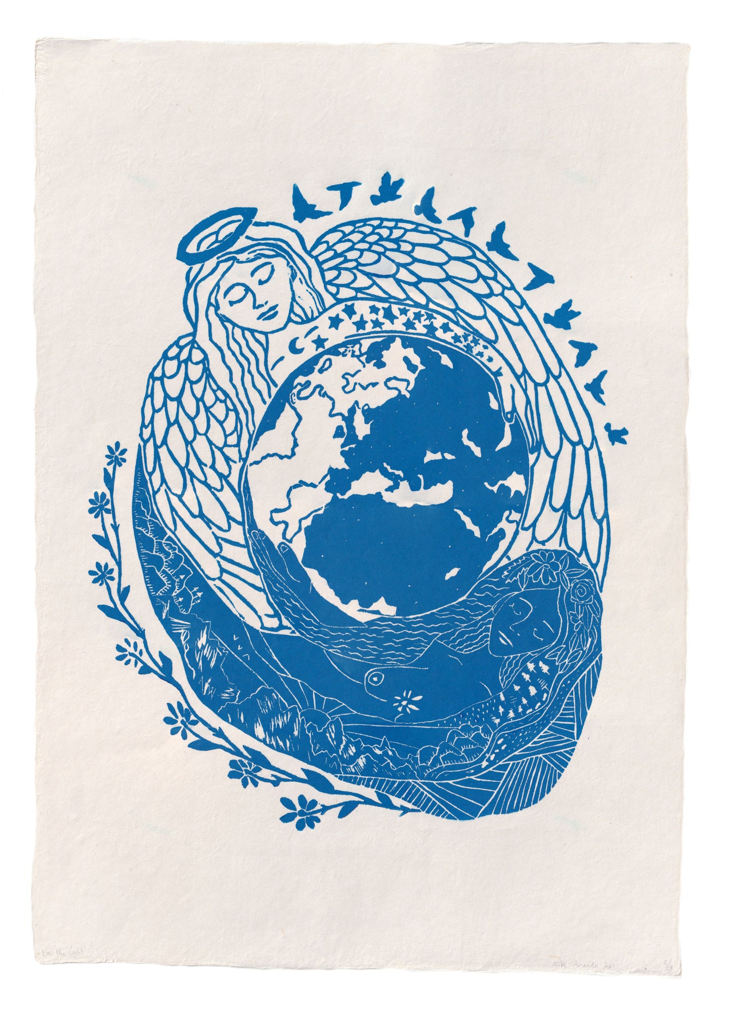 Be the Light- blauw A2- 33% naar Plant een olijfboom