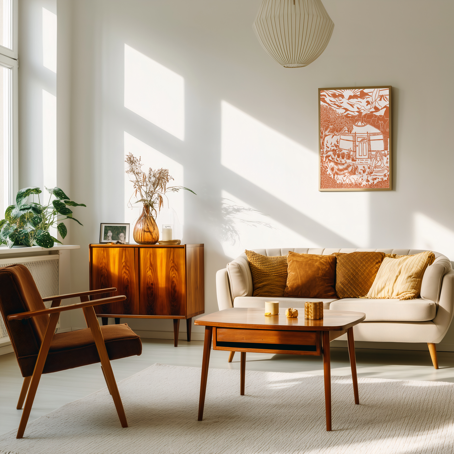 A little place on mother earth- Oranje oker A2