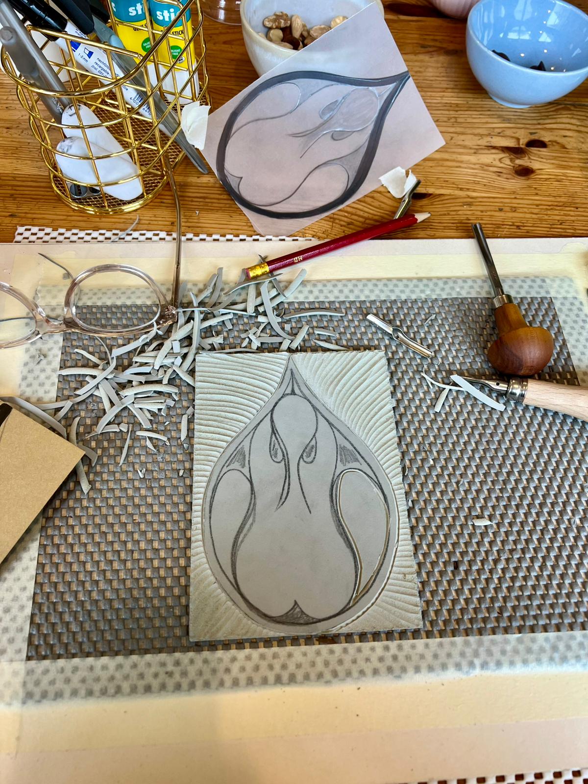 Ceremoniële linosnede workshop- OERMOEDER- 21 september