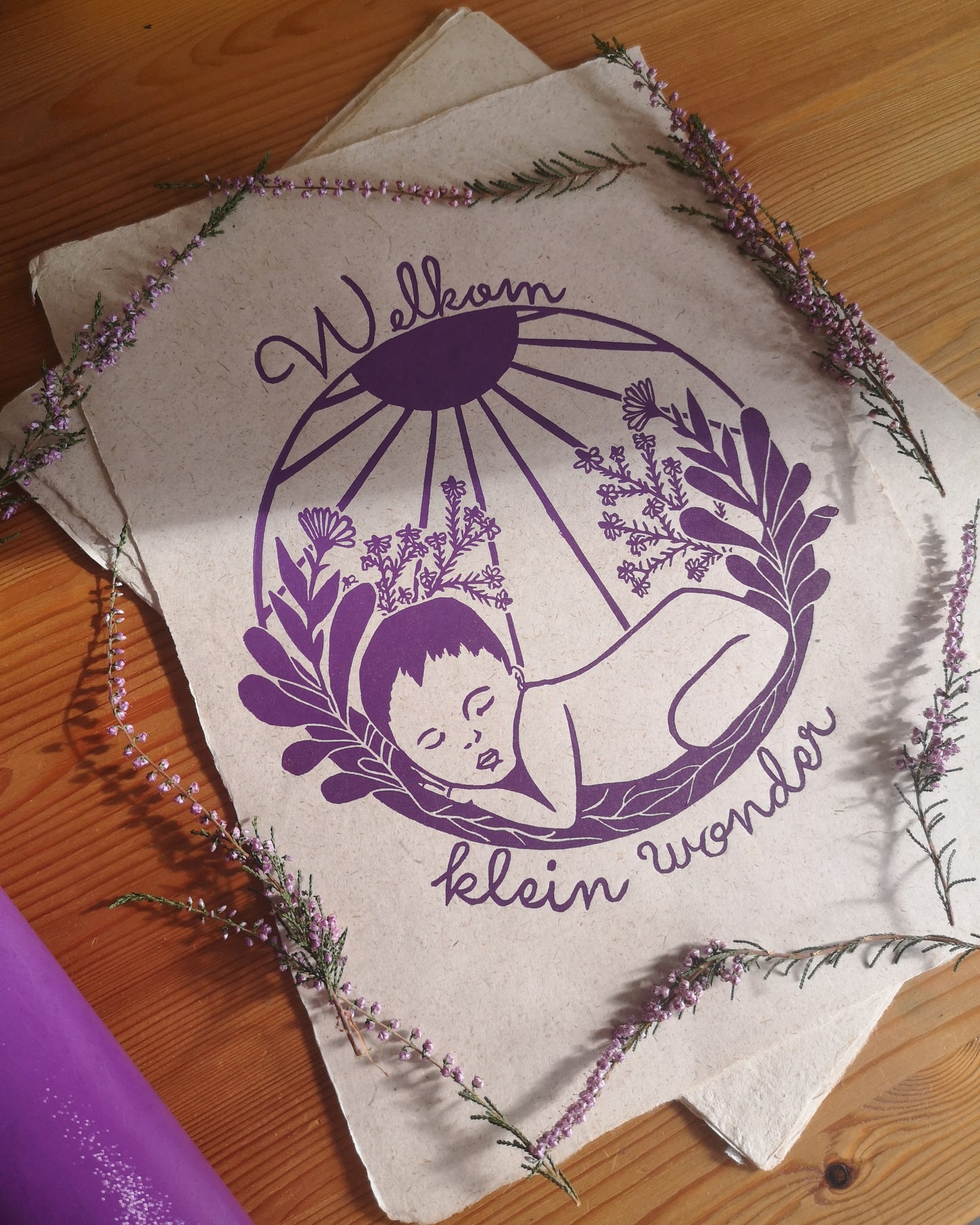 Welkom klein Wonder- Paars