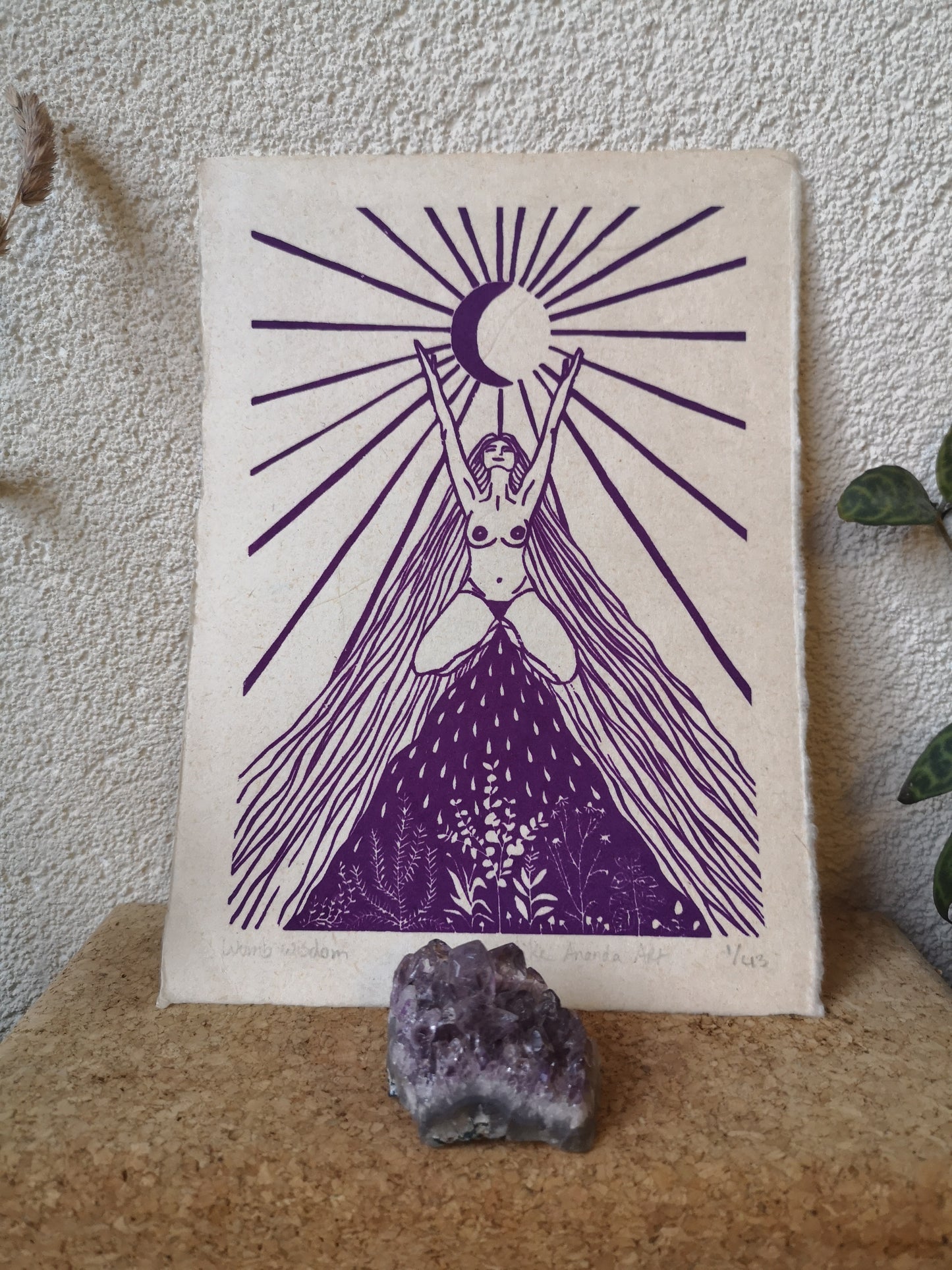 Vrouwenprint, cyclus kunst, vrouwen kunst, Womb Wisdom, Cyclisch leven