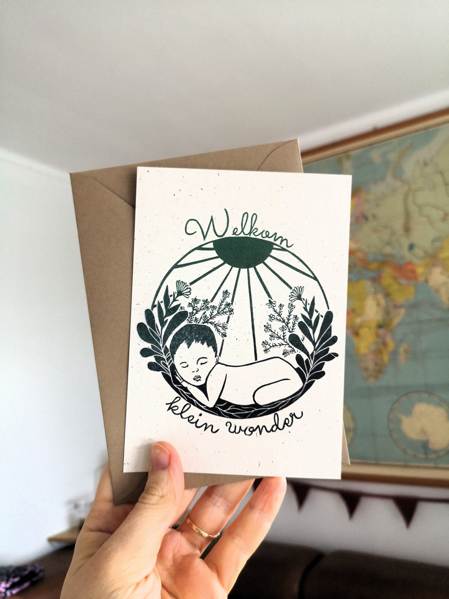 Welkom klein wonder- card