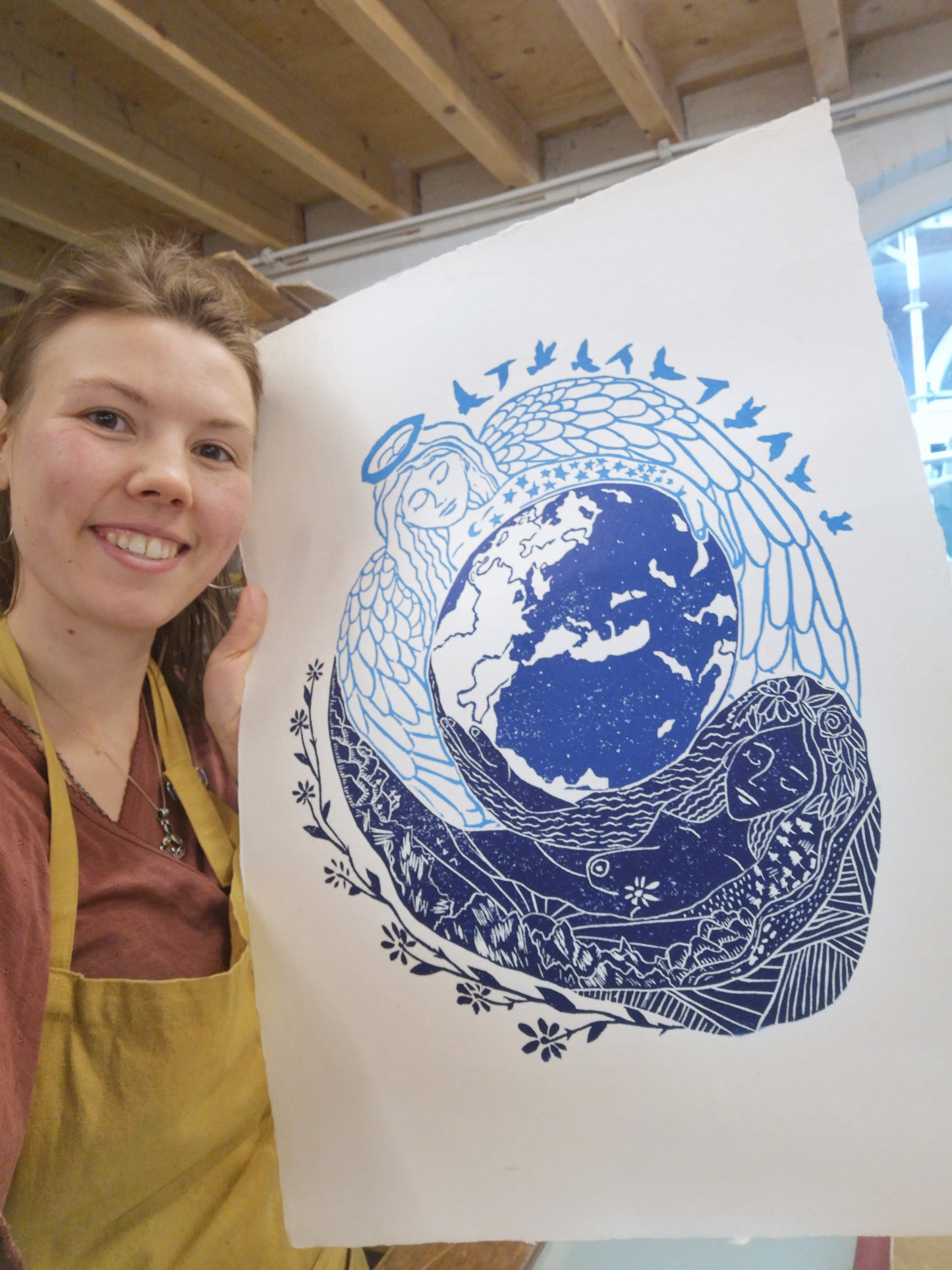 Be the Light- 3x blauw A2