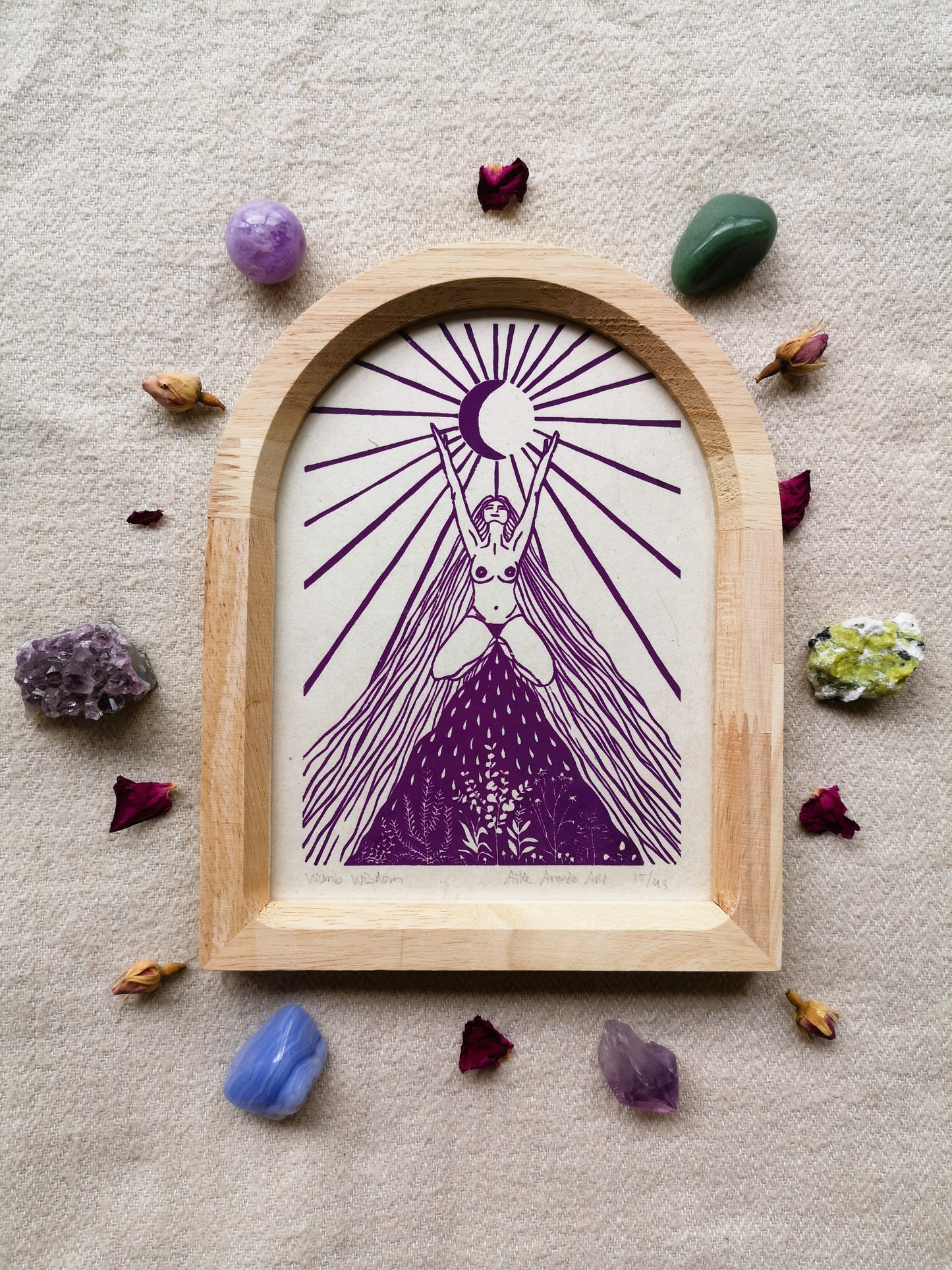 Womb Wisdom, feminine print, vrouwenprint, vrouwen kunst, menstruation art, cyclus kunst, moontime art. Divine feminine art.