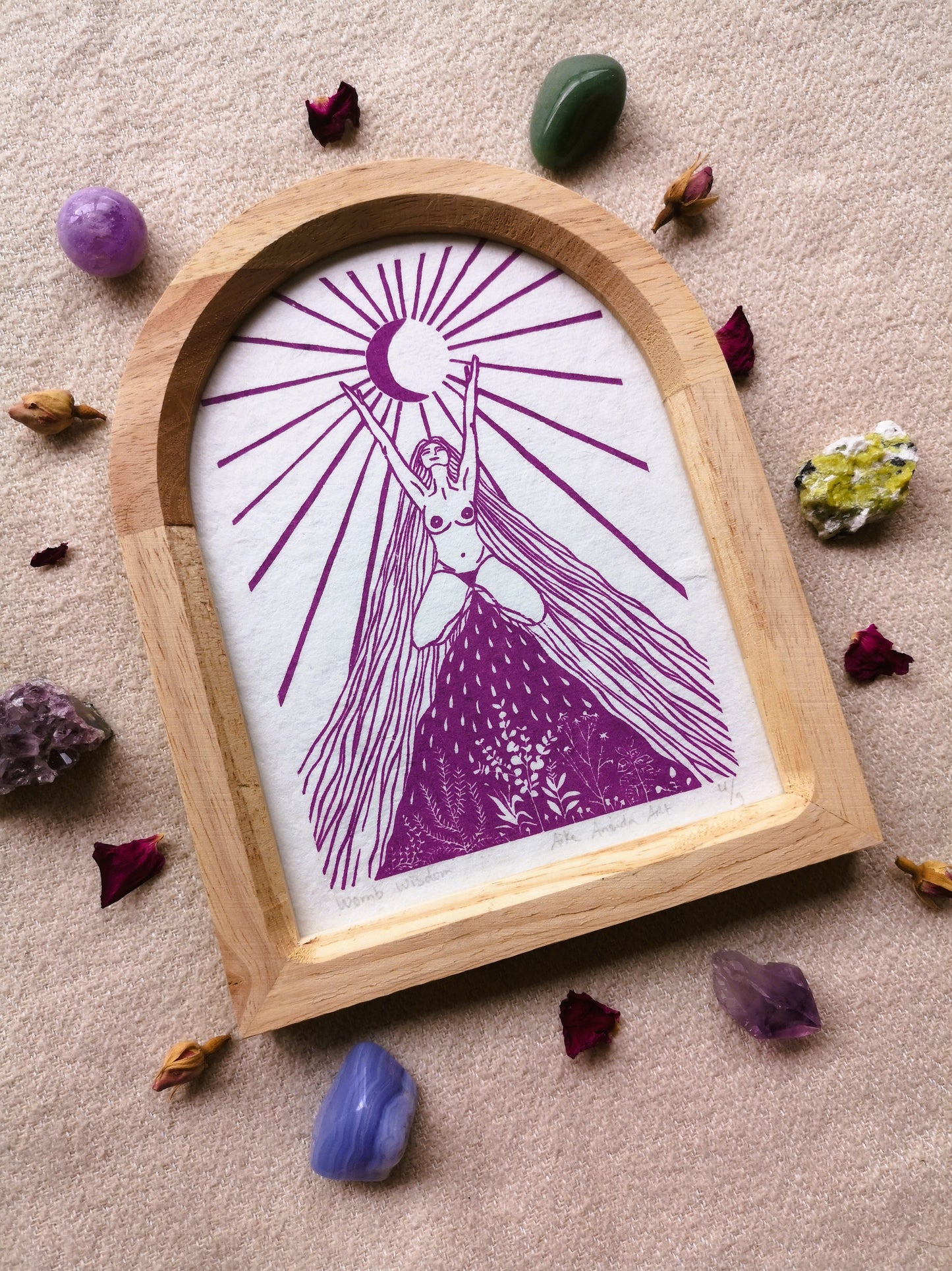 Womb Wisdom- met lijstje- roze