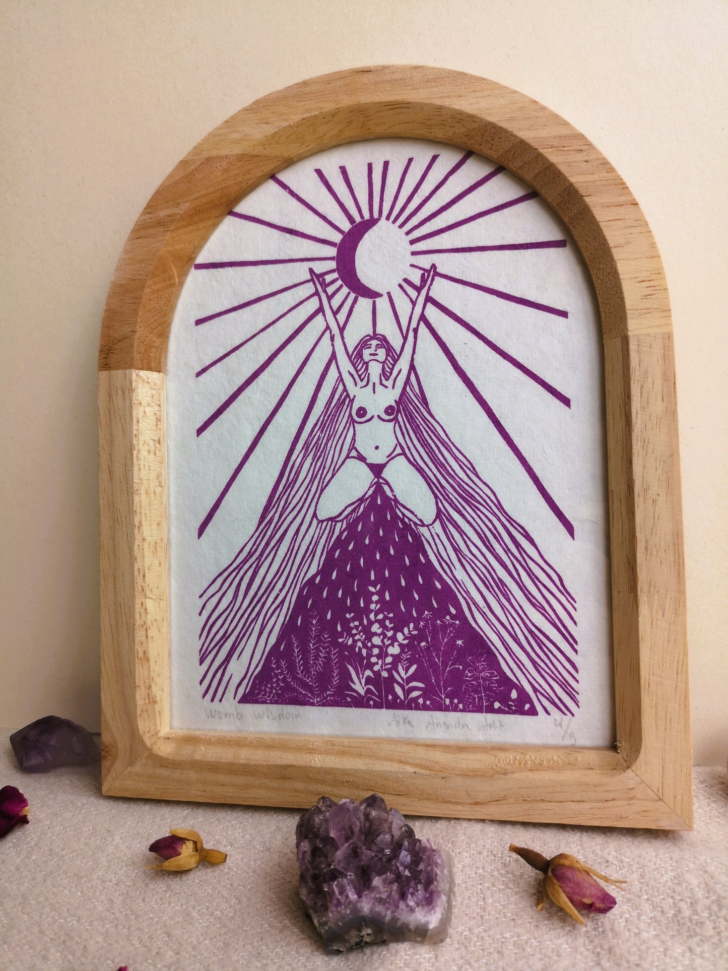 Womb Wisdom- met lijstje- roze