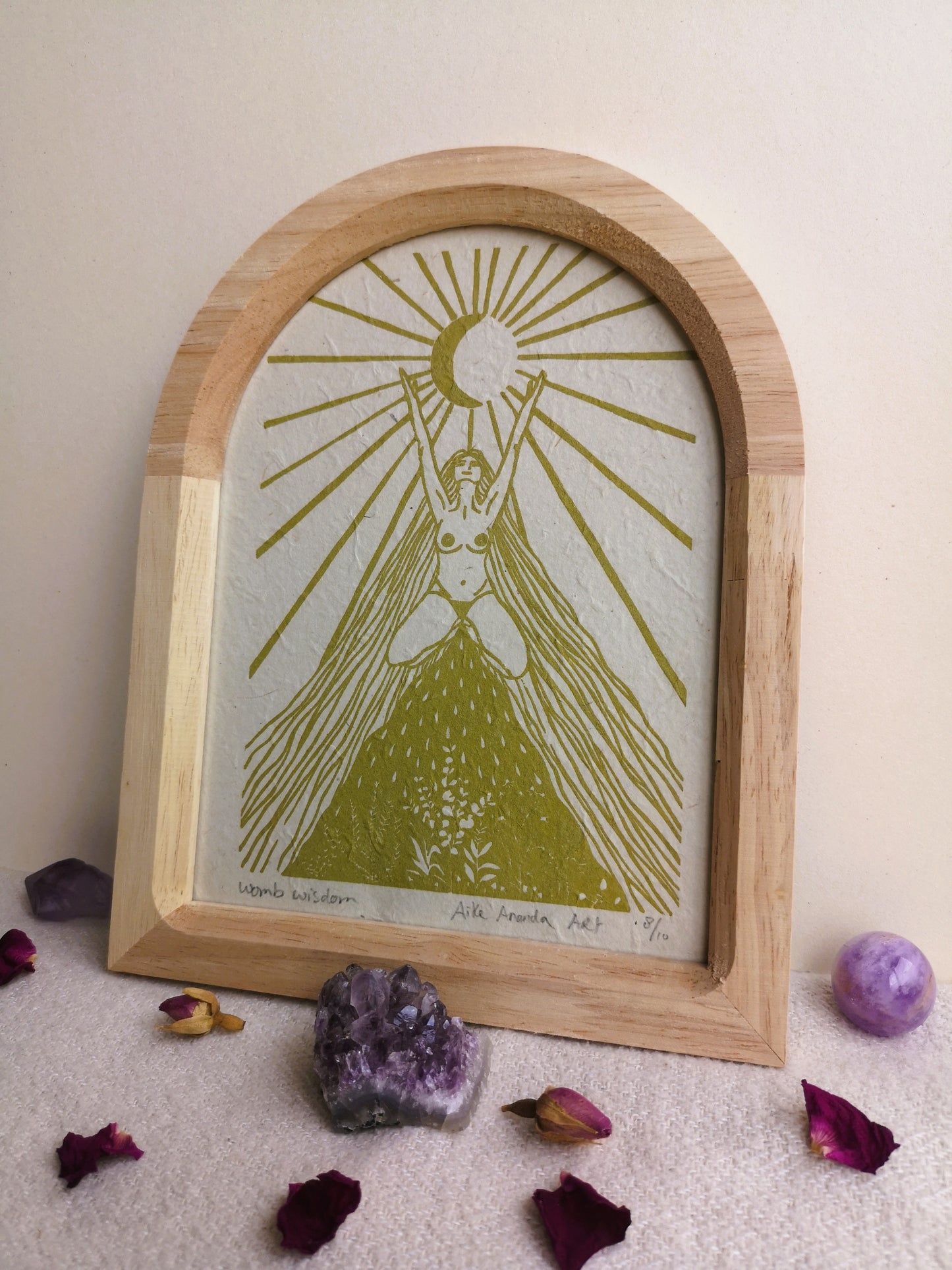 Womb Wisdom- met lijstje- groen