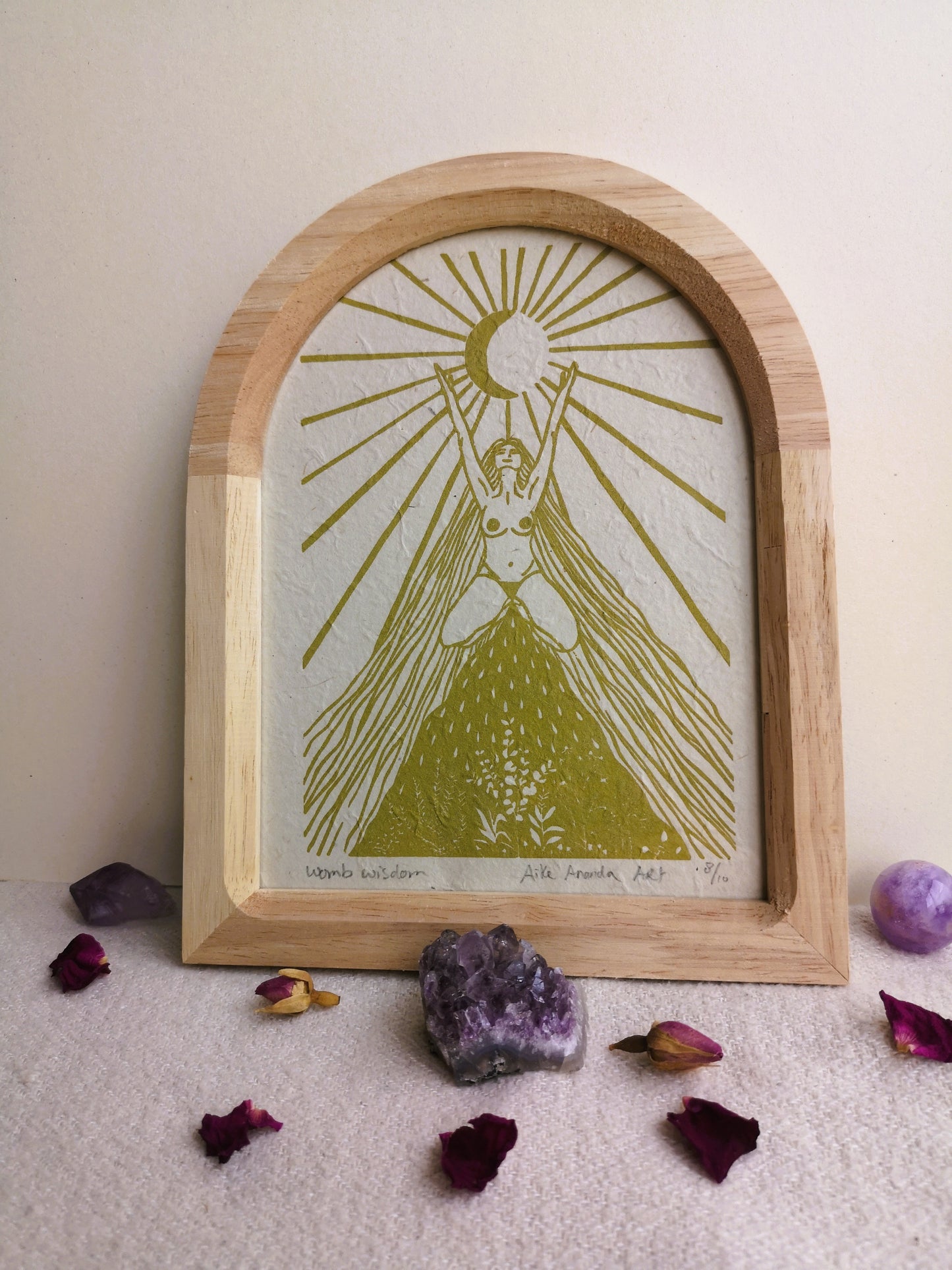 Womb Wisdom- met lijstje- groen