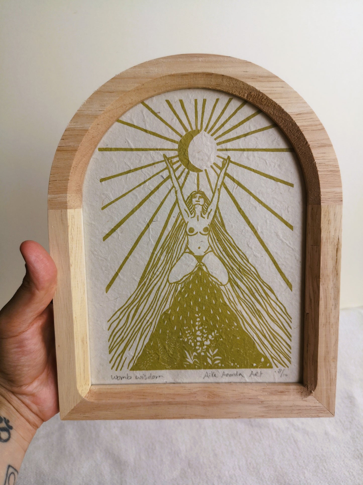Womb Wisdom- met lijstje- groen