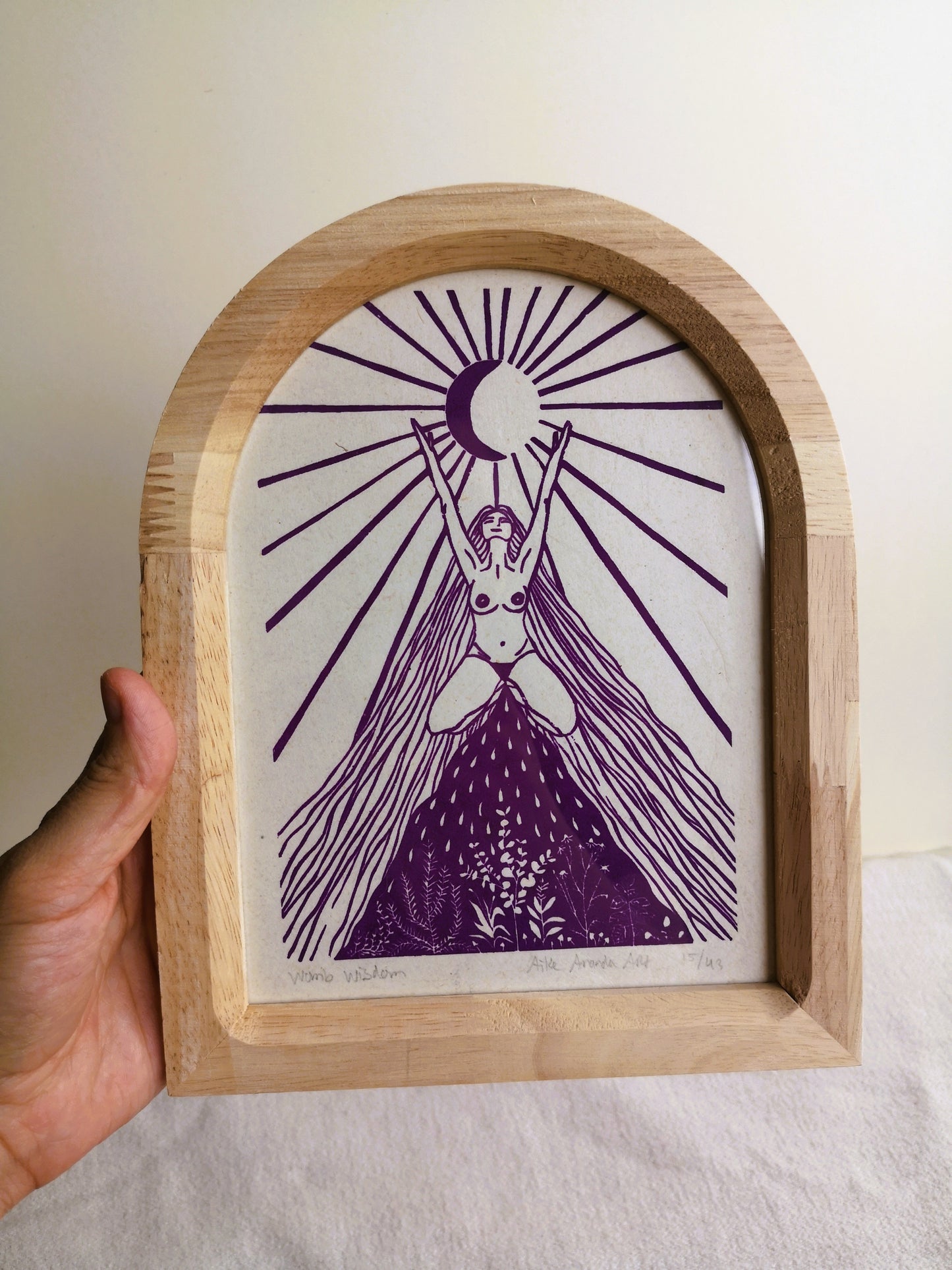 Womb Wisdom, feminine print, vrouwenprint, vrouwen kunst, menstruation art, cyclus kunst, moontime art. Divine feminine art.