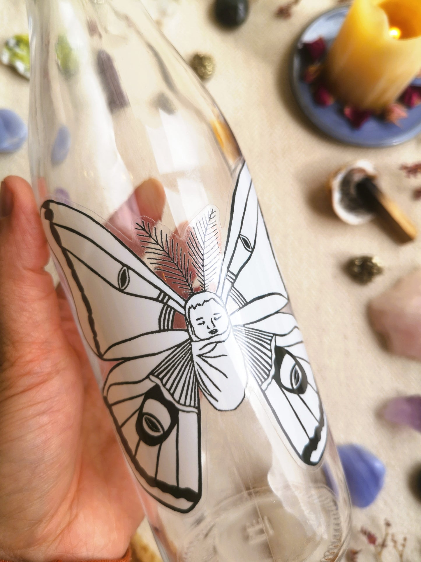 Baby moth sticker