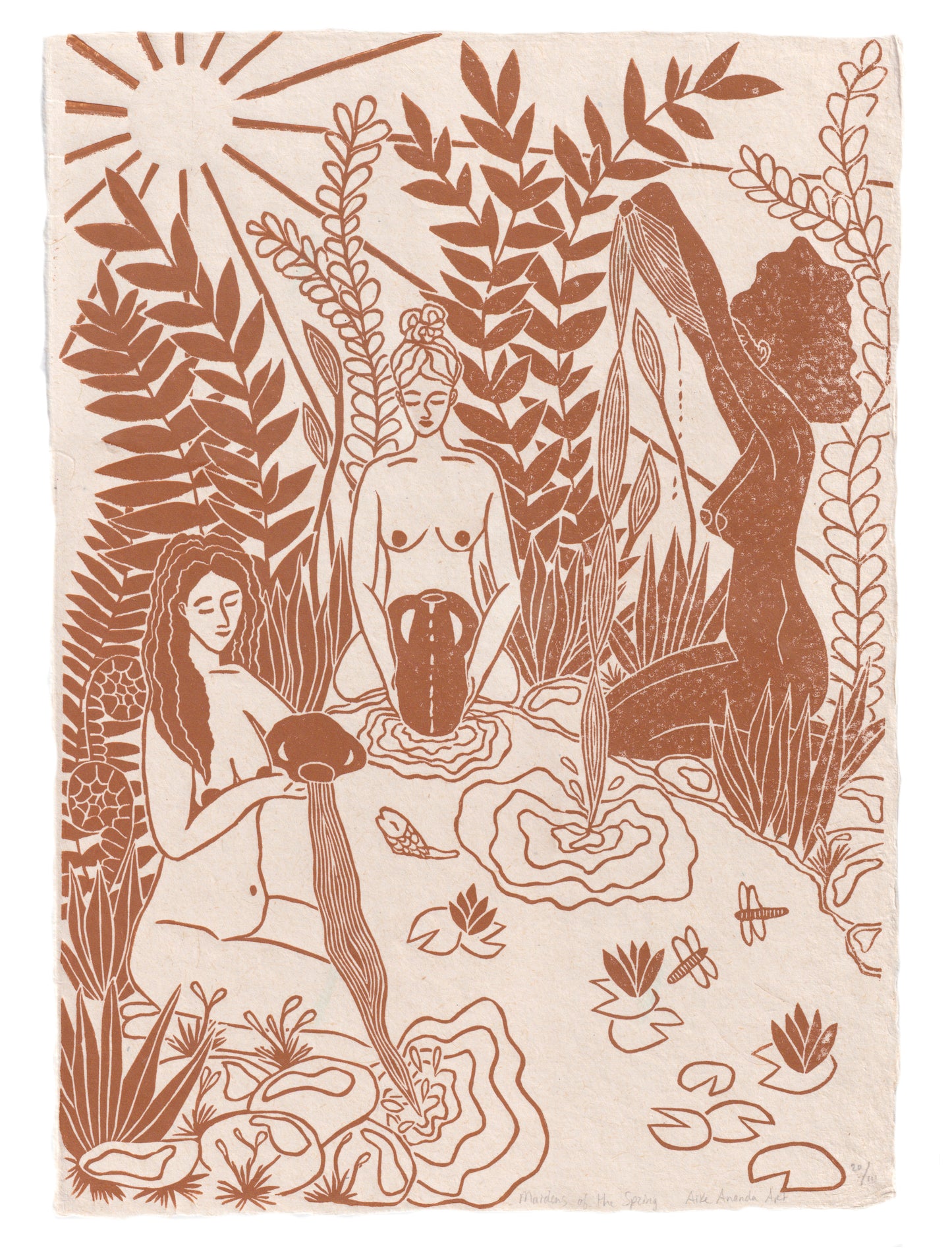 Maidens of the Spring- Okergeel A3