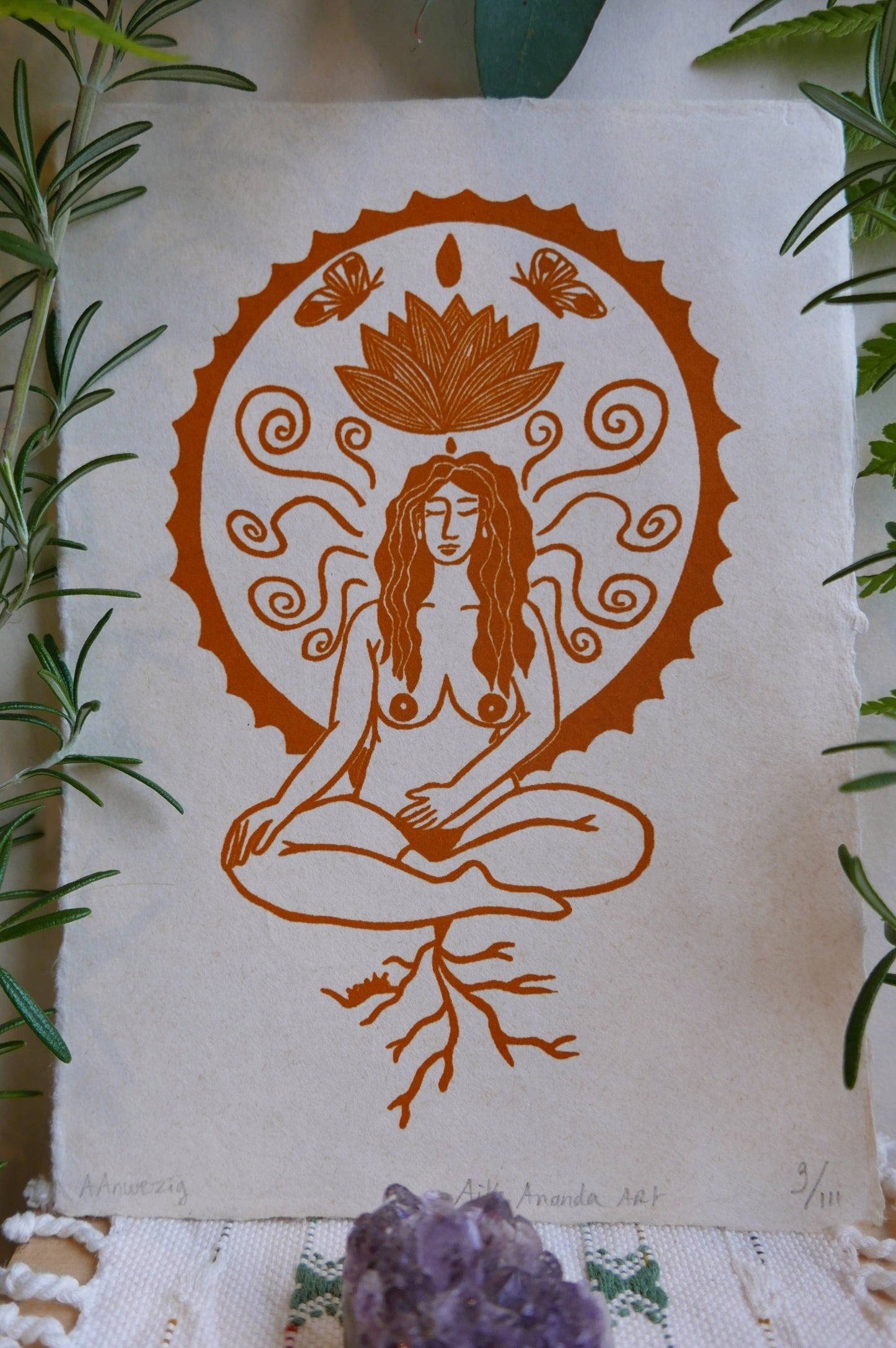 Aanwezig - oranje oker A5