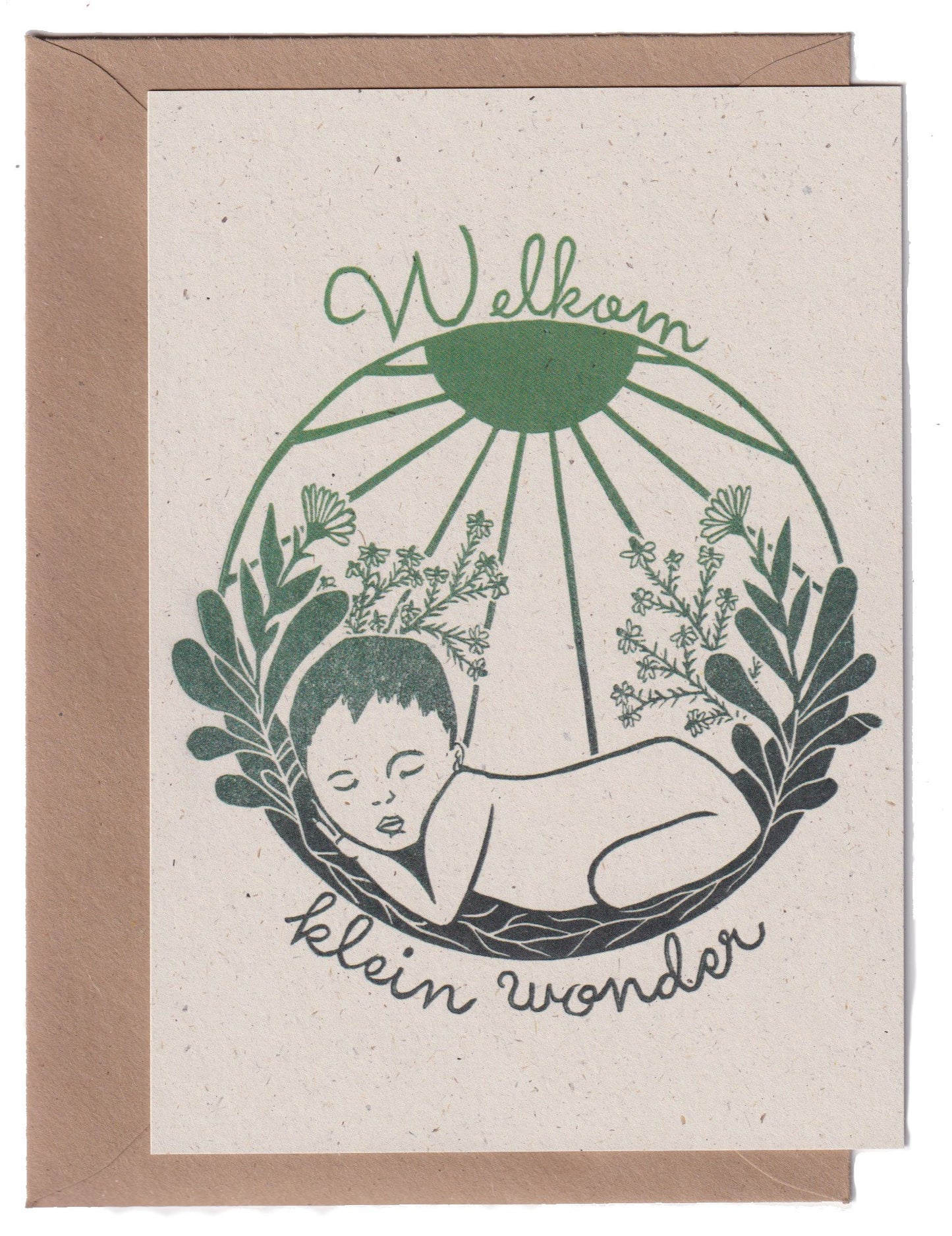 Welkom klein wonder- card