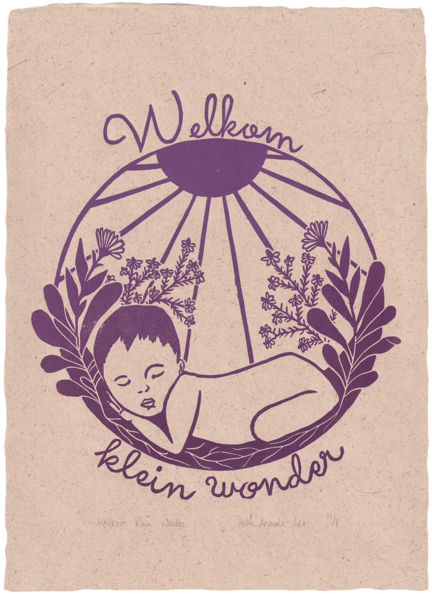 Welkom klein Wonder- Paars