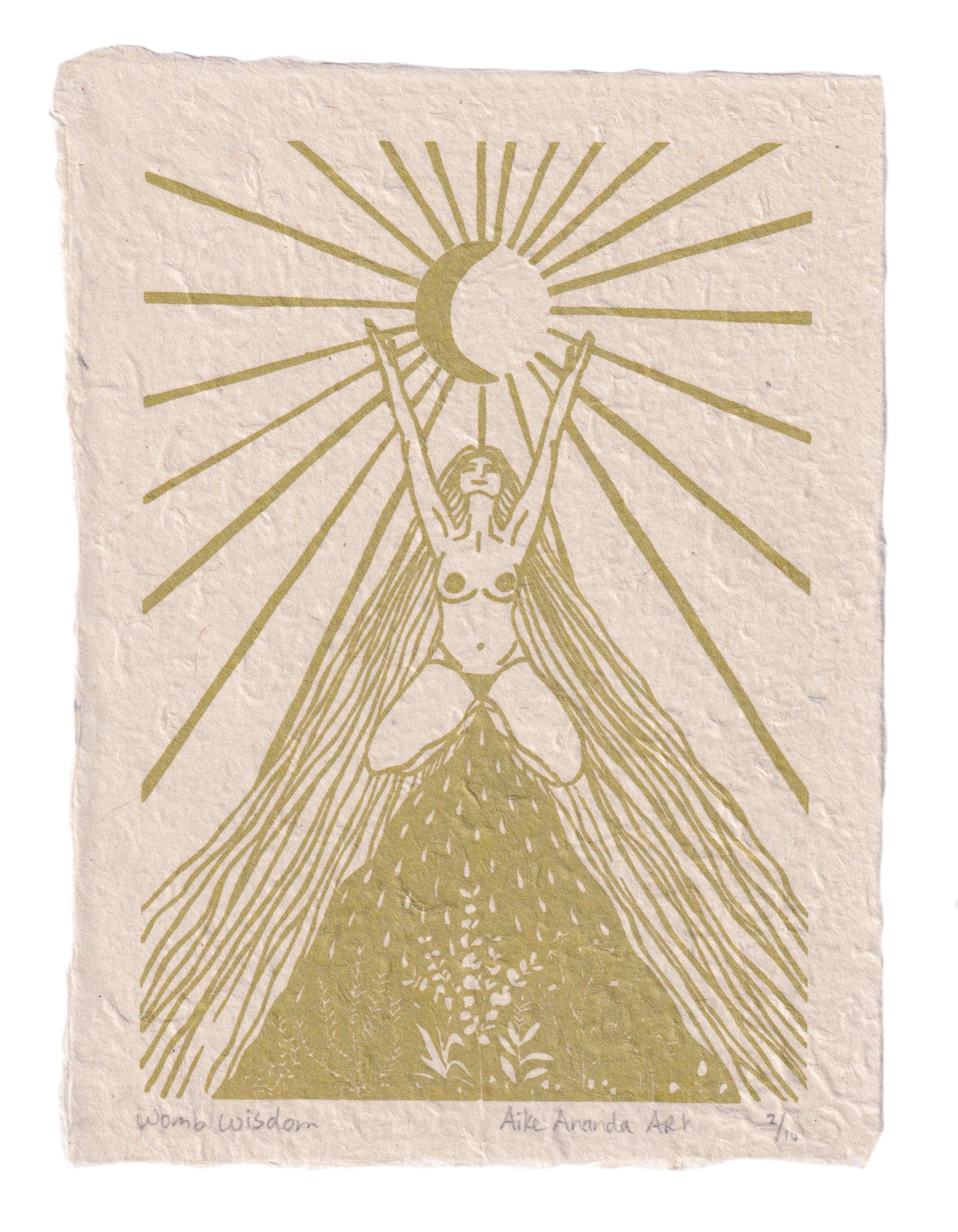 Womb Wisdom- met lijstje- groen