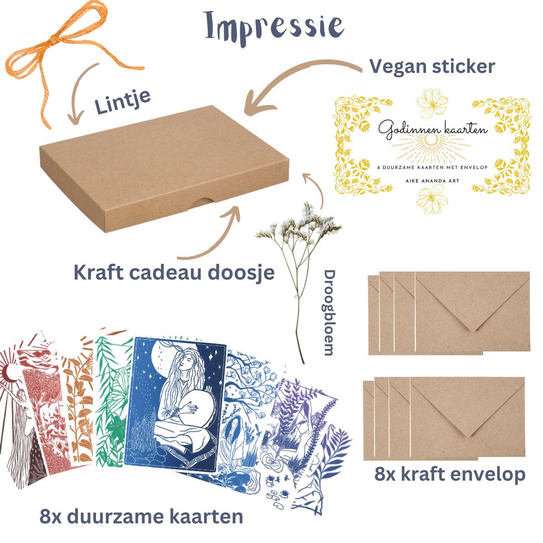 Godinnen kaarten set