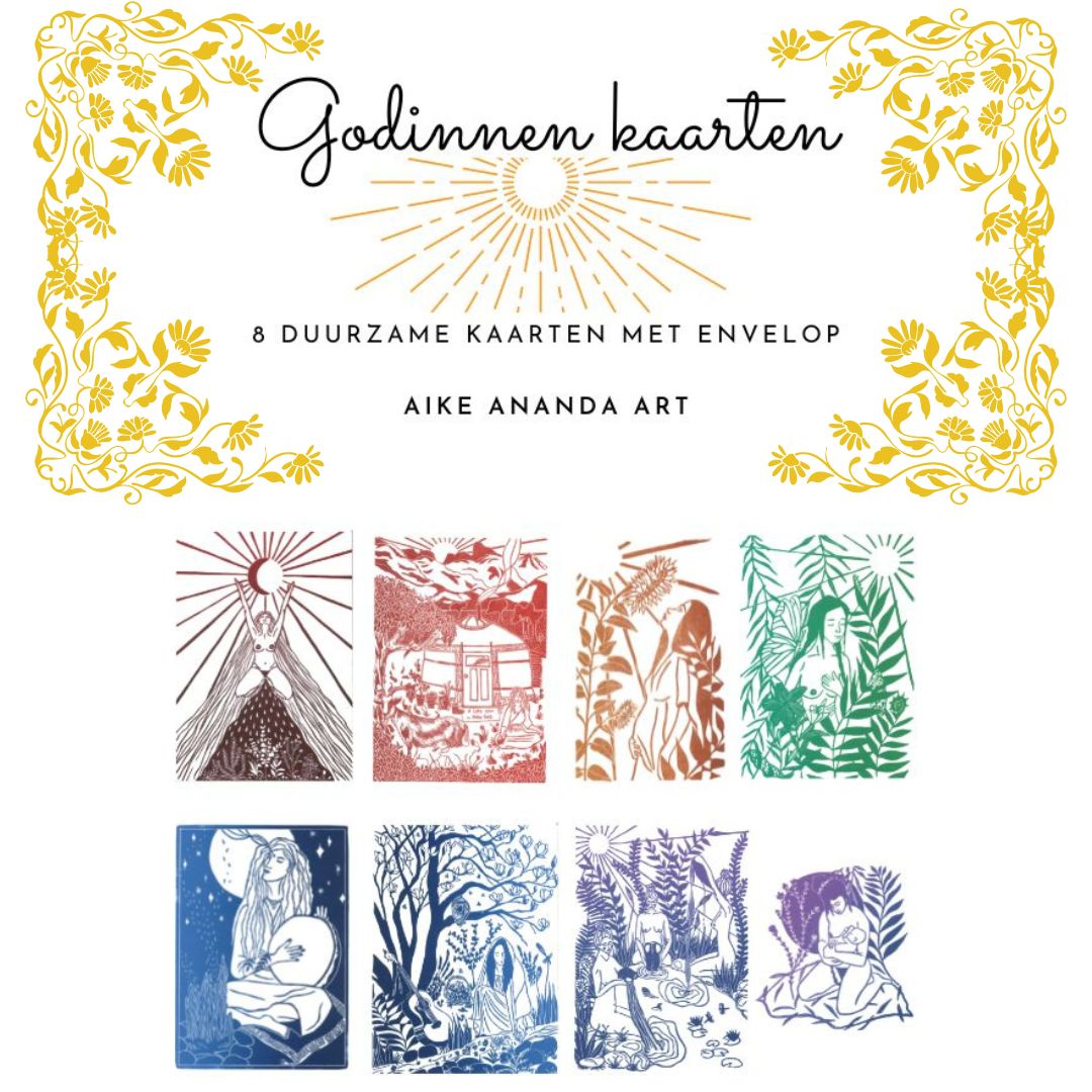 Godinnen kaarten set