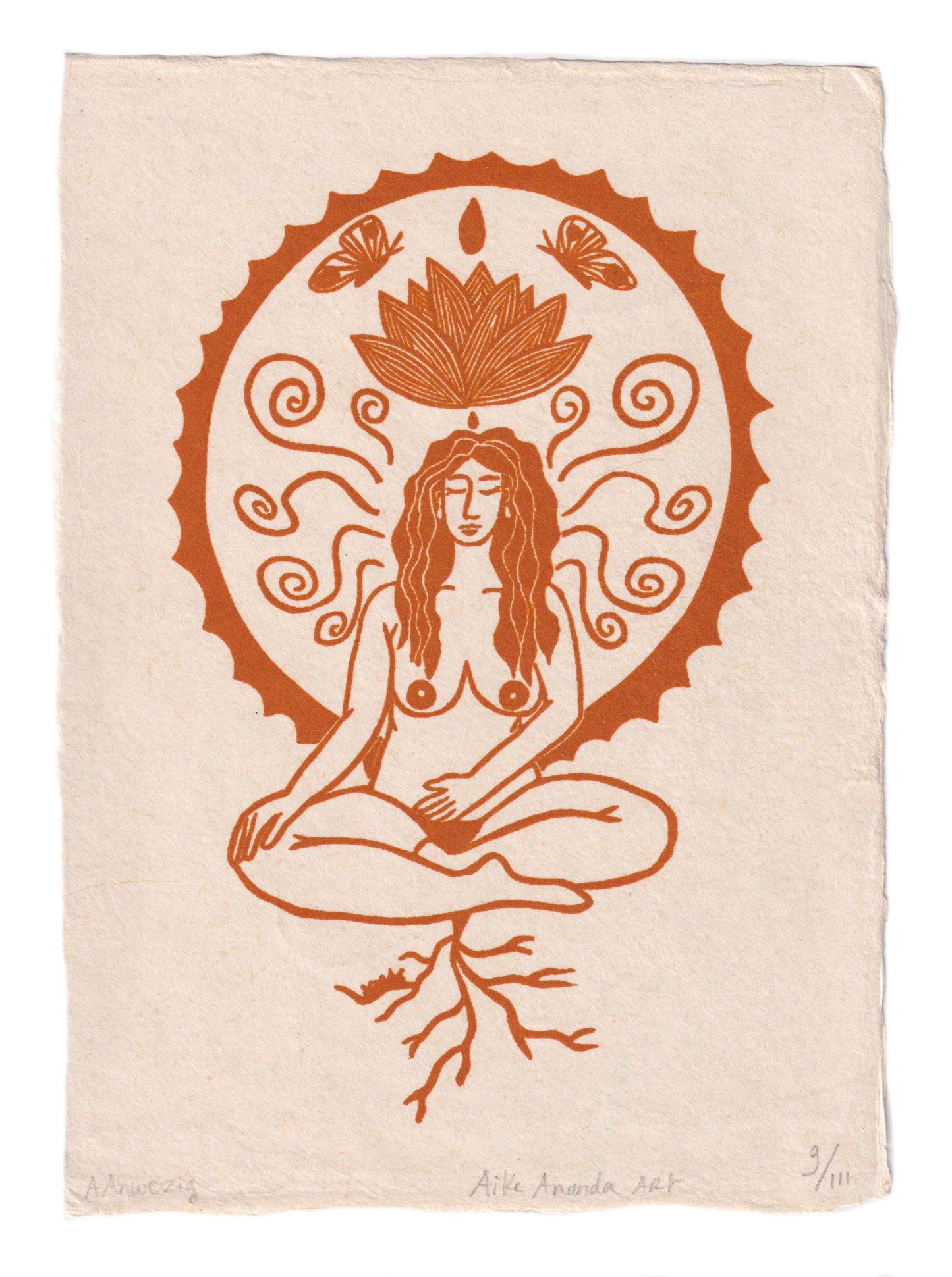 Aanwezig - oranje oker A5