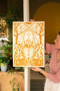 Vrouwen Vortex- Oranje oker A2