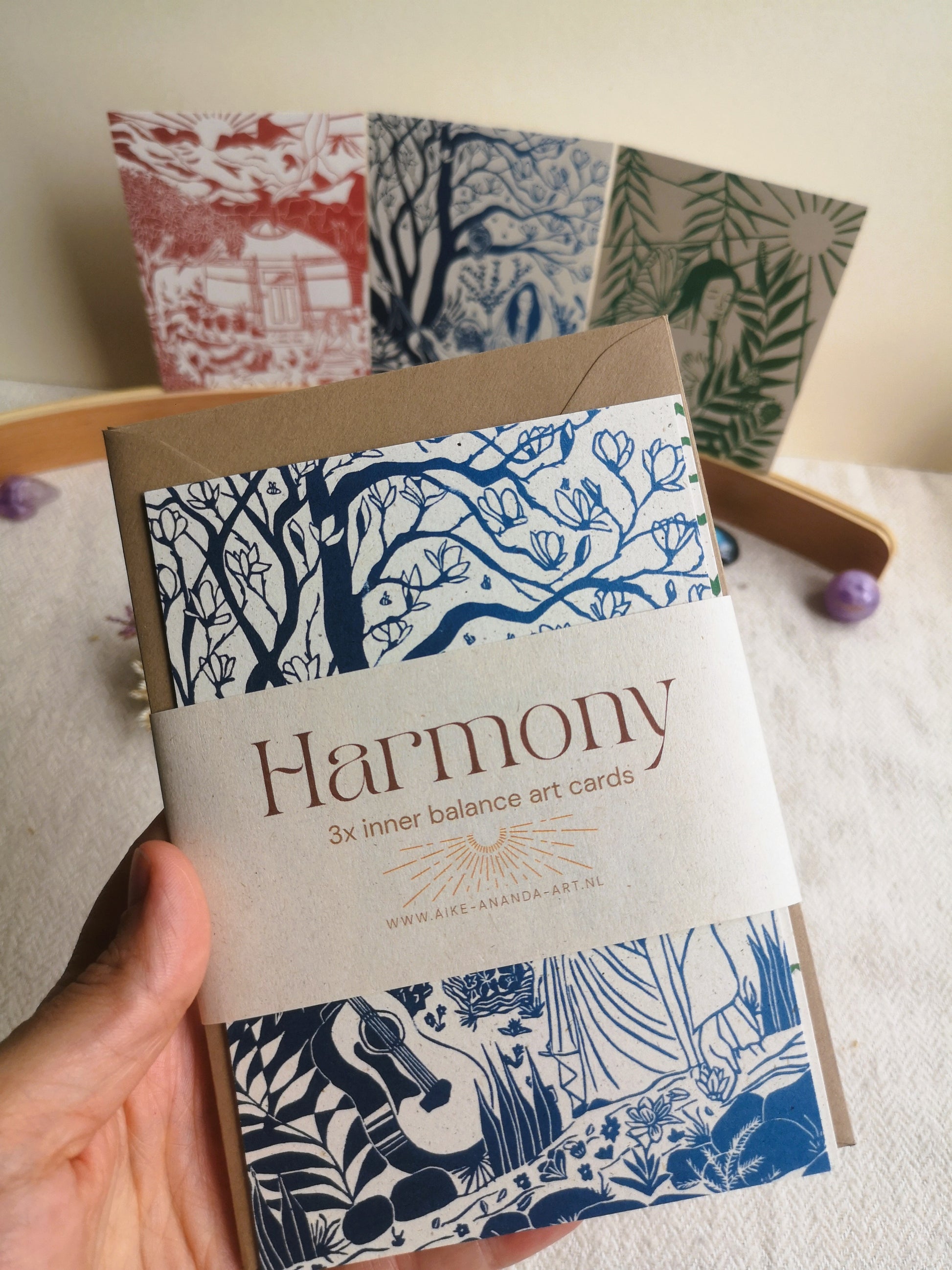 Bezielde kaartenset Zutphen Arnhem Gelderland Apeldoorn Deventer Utrecht Drenthe Zwolle Nijmegen Zeist Aike Ananda Art