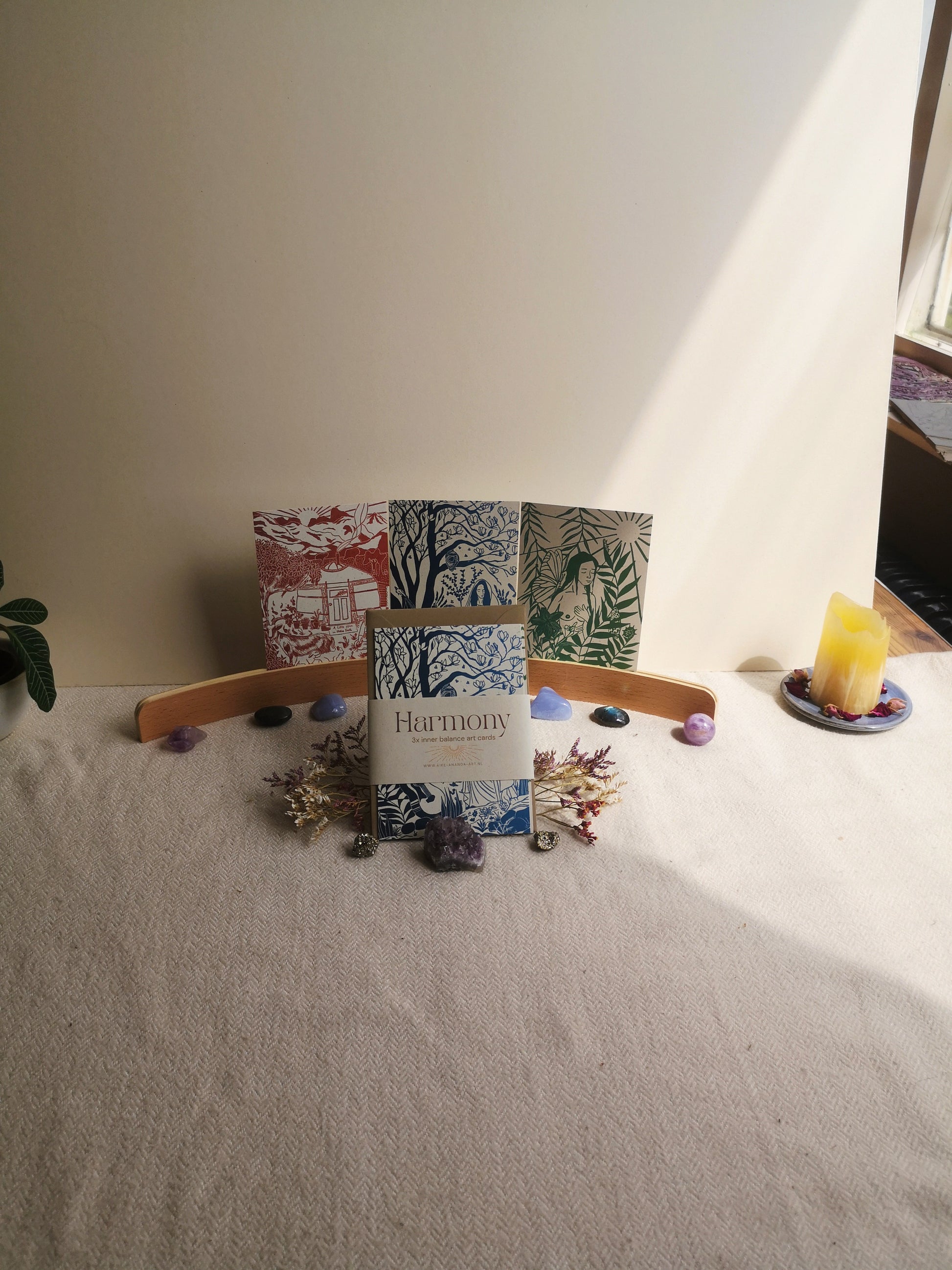 Bezielde kaartenset Zutphen Arnhem Gelderland Apeldoorn Deventer Utrecht Drenthe Zwolle Nijmegen Zeist Aike Ananda Art