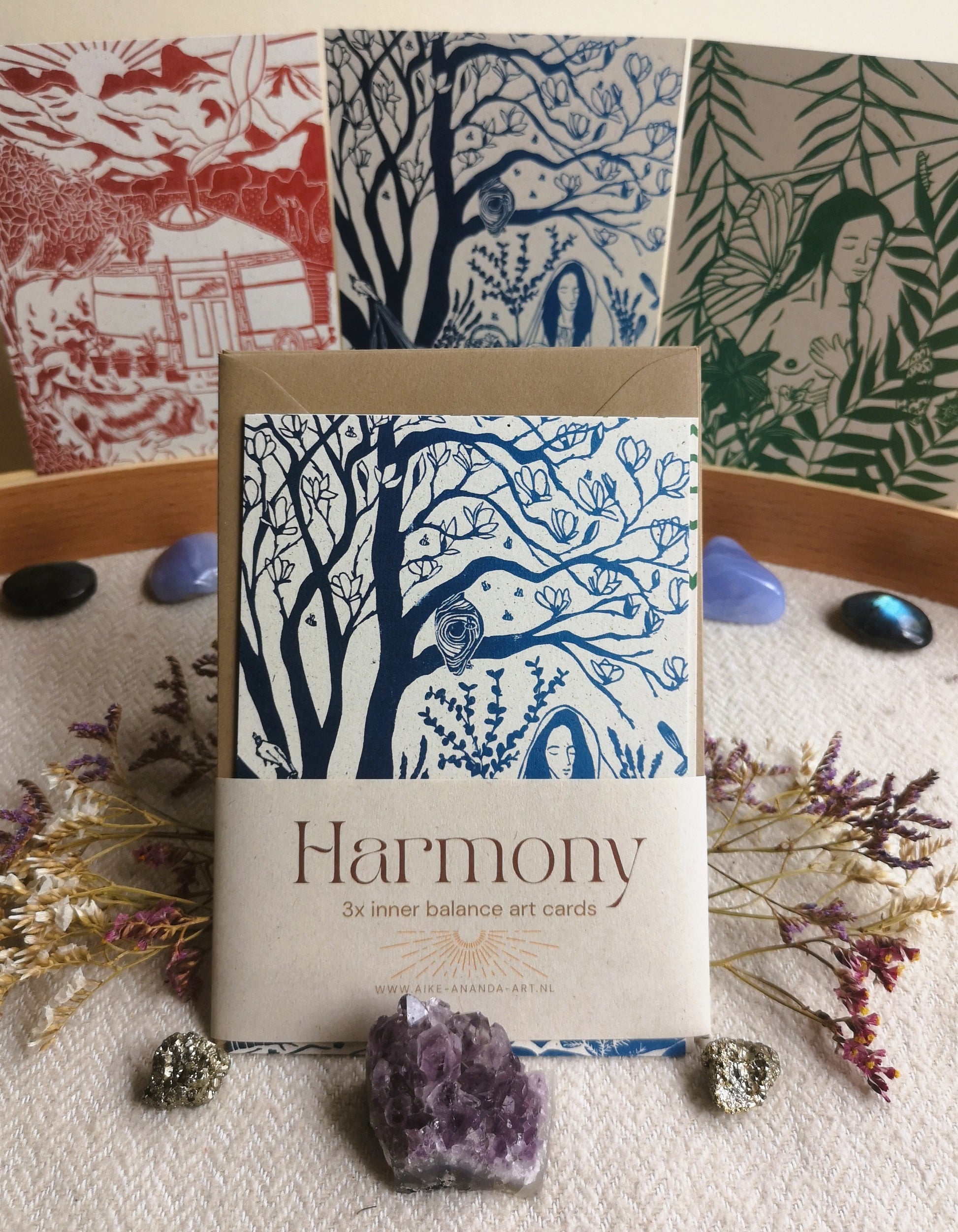 Bezielde kaartenset Zutphen Arnhem Gelderland Apeldoorn Deventer Utrecht Drenthe Zwolle Nijmegen Zeist Aike Ananda Art