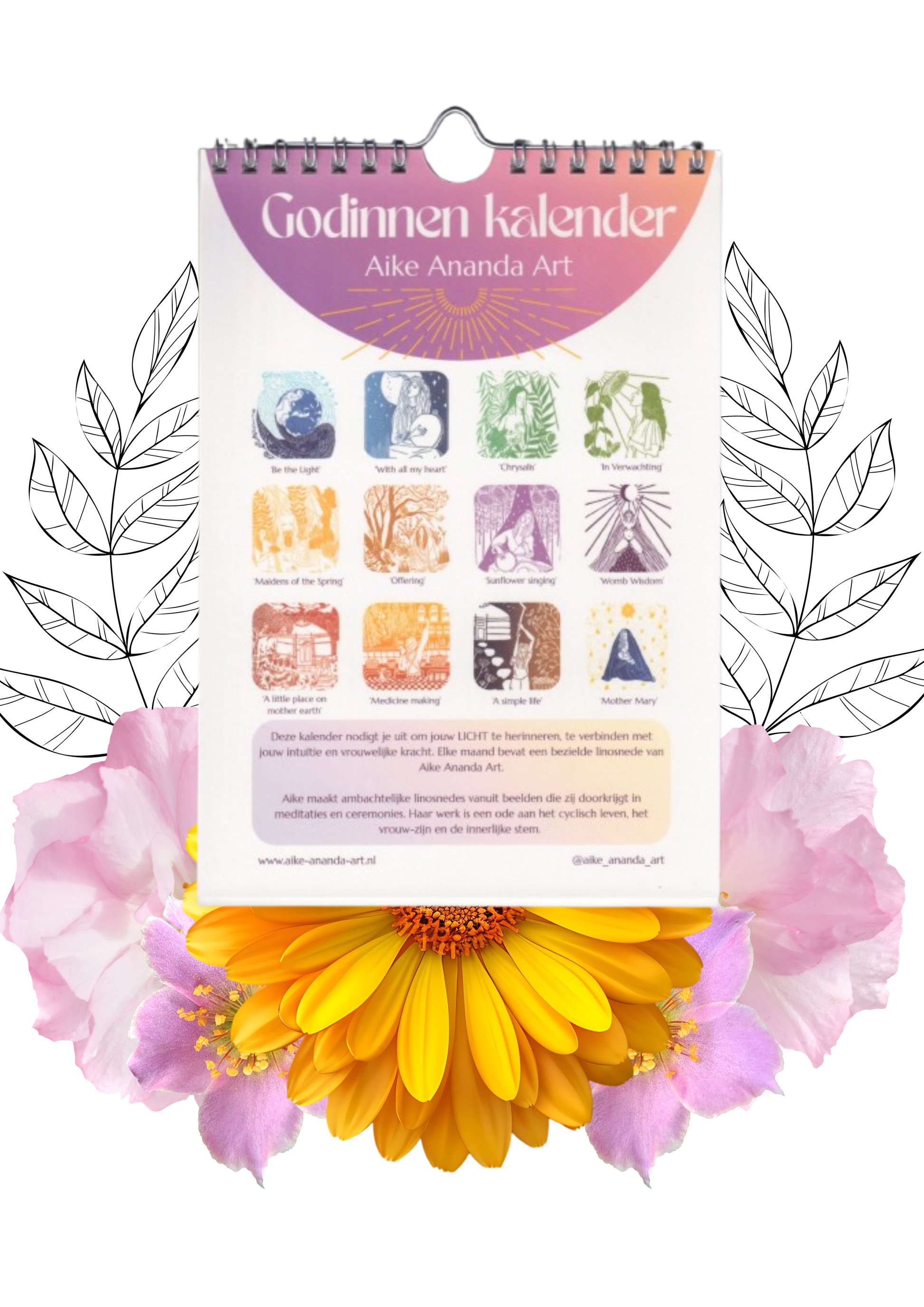 Godinnen Kalender Zutphen Arnhem Gelderland Apeldoorn Deventer Utrecht Drenthe Zwolle Nijmegen Zeist Amsterdam Rotterdam Den Haag Groningen Breda Delft Aike Ananda Art