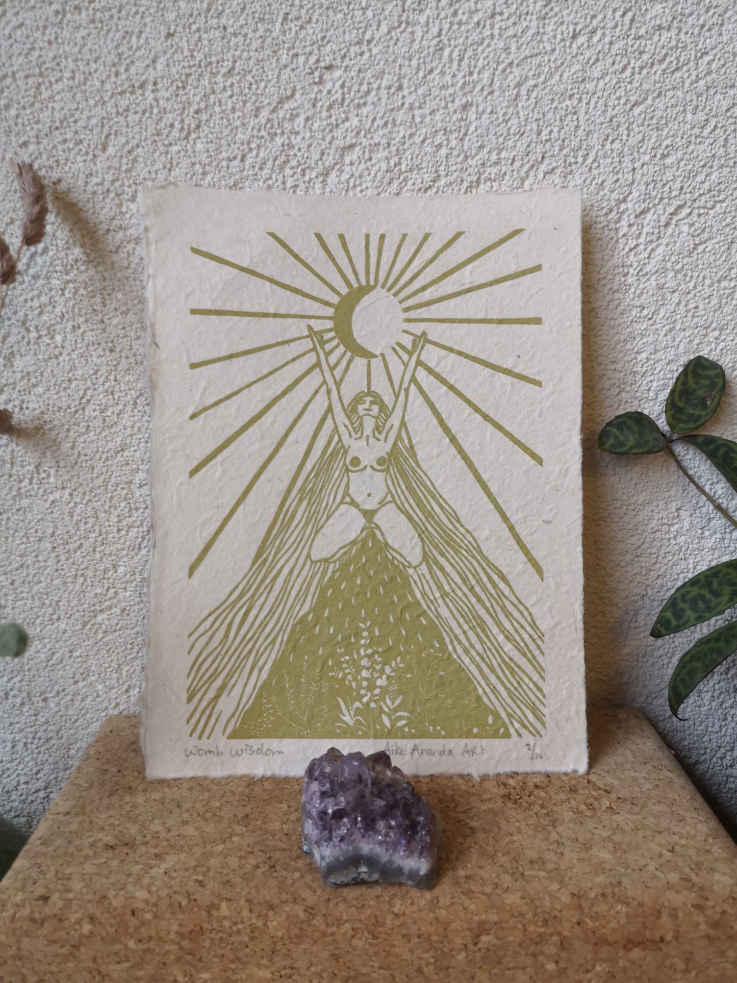 Womb Wisdom- Goud/ Groen A5