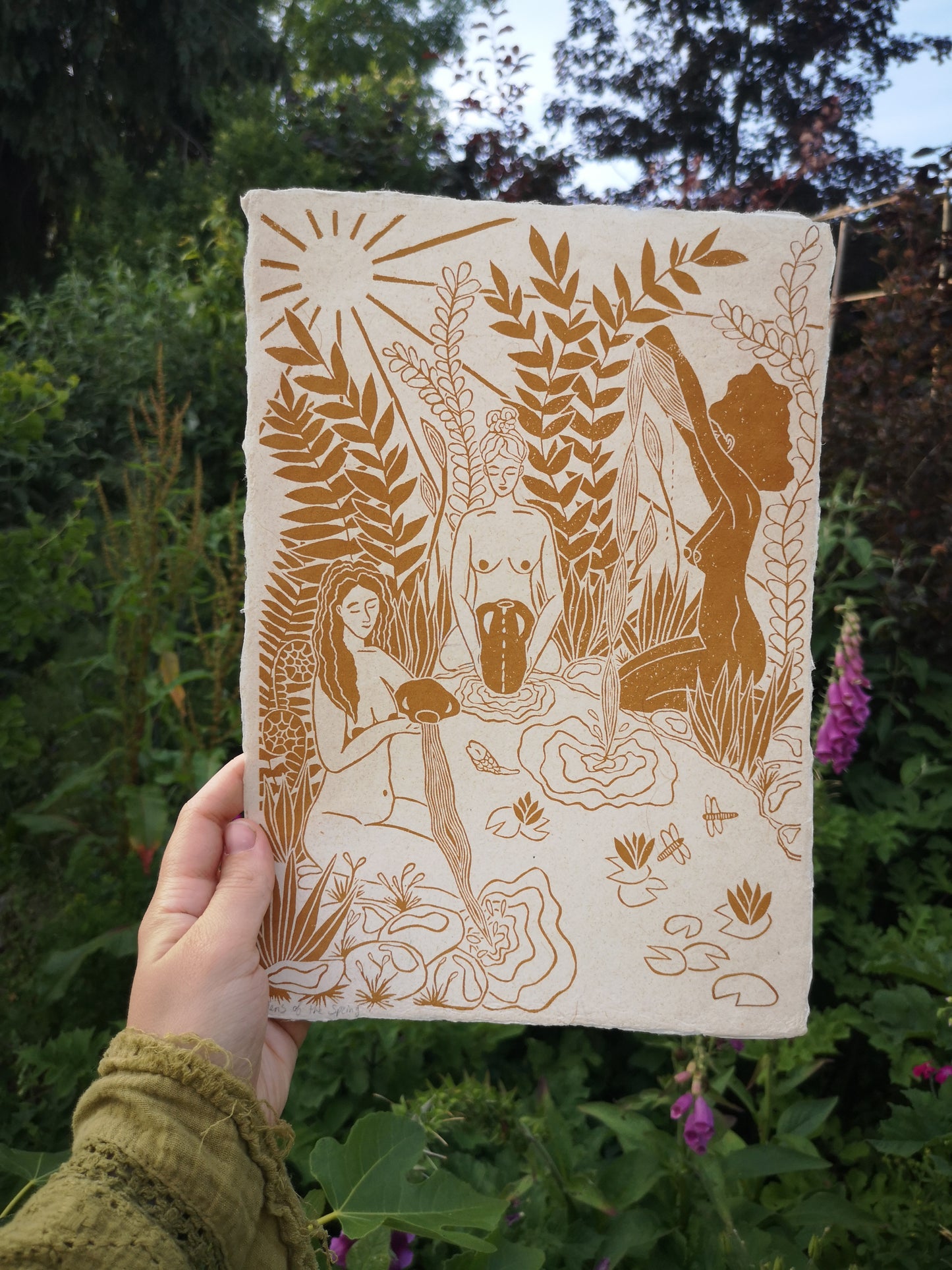 Maidens of the Spring- Okergeel A4