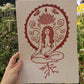 Spiritual art, meditation art, lotus art, spirituele kunst, meditatie kunst, vrouwenkunst, feminine art, woman art.