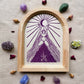Womb Wisdom, feminine print, vrouwenprint, vrouwen kunst, menstruation art, cyclus kunst, moontime art. Divine feminine art.