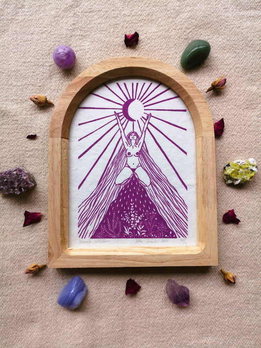 Womb Wisdom- met lijstje- roze