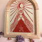 Womb Wisdom, feminine print, vrouwenprint, vrouwen kunst, menstruation art, cyclus kunst, moontime art. Divine feminine art.