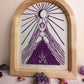 Womb Wisdom, feminine print, vrouwenprint, vrouwen kunst, menstruation art, cyclus kunst, moontime art. Divine feminine art.