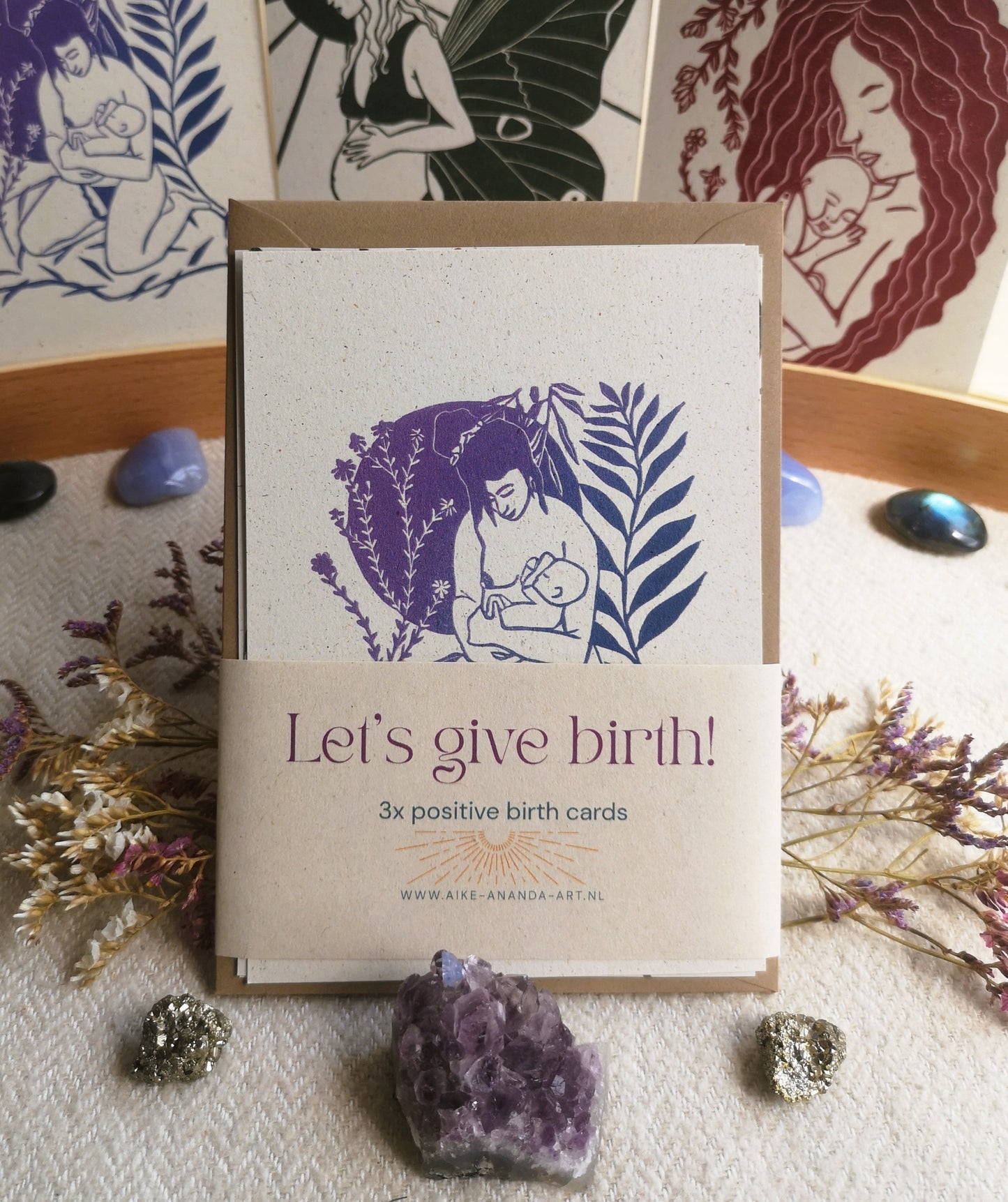 Let's give birth kaartenset