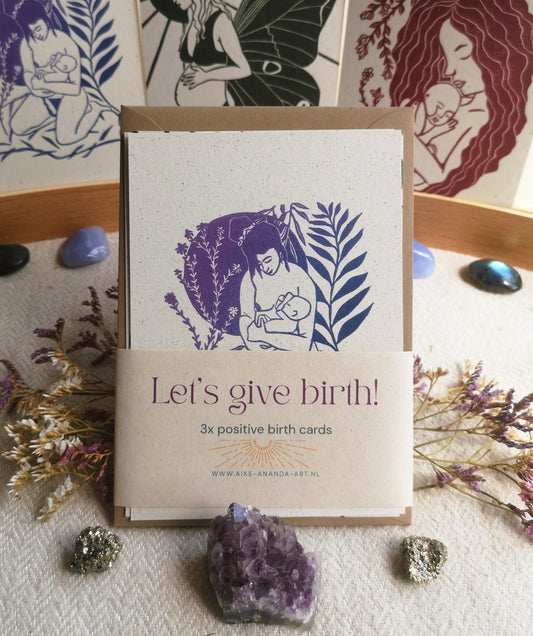 Let's give birth kaartenset