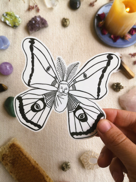 Baby moth sticker