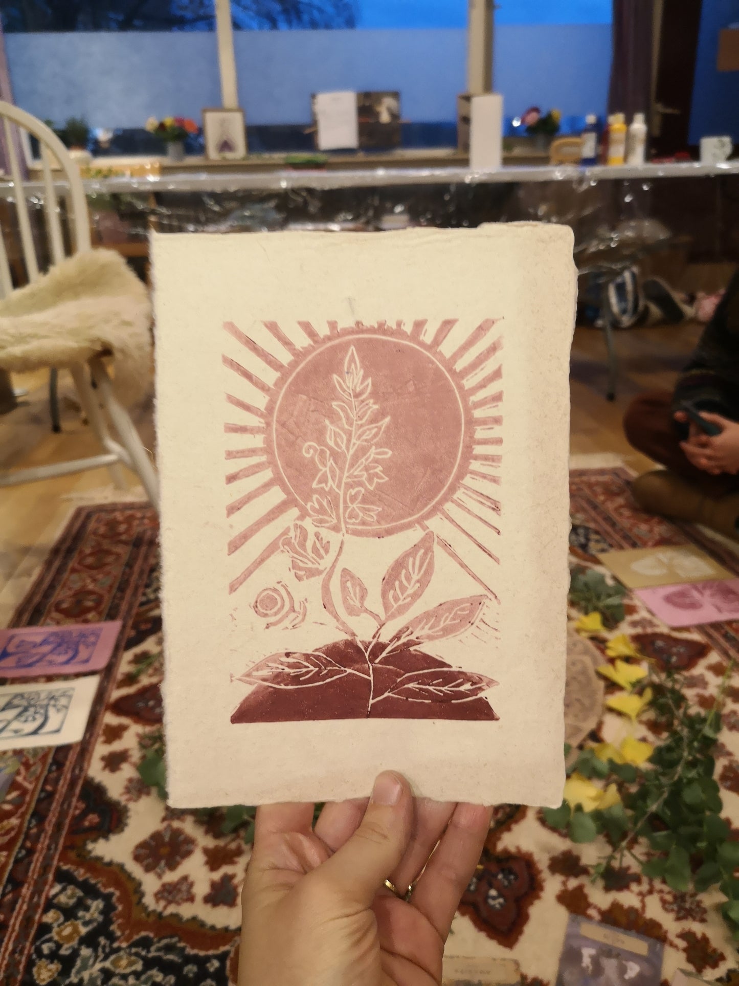 Ceremoniële linosnede workshop- 'Druk je intentie uit'- 1 februari