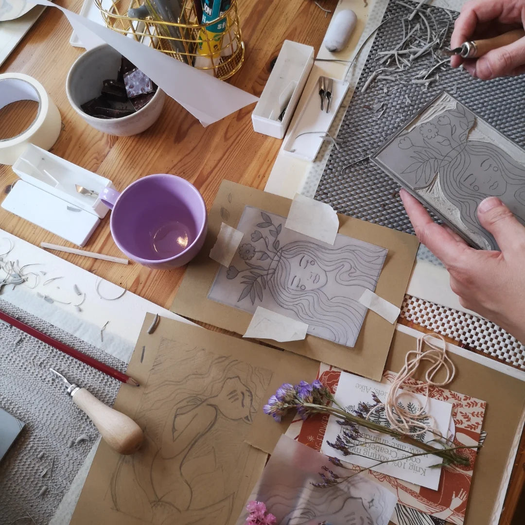 Linosnede workshop Zutphen Arnhem Gelderland Apeldoorn Deventer Utrecht Drenthe Zwolle Nijmegen Zeist Amsterdam Rotterdam Den Haag Groningen Breda Aike Ananda Art