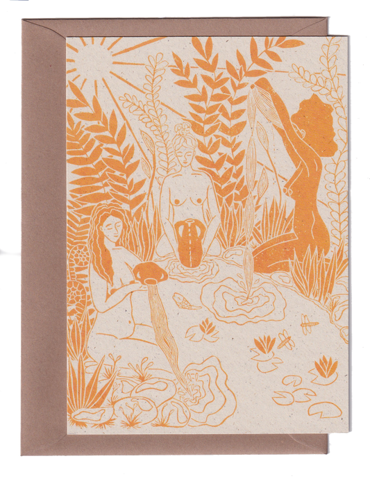 Maidens of the Spring- card