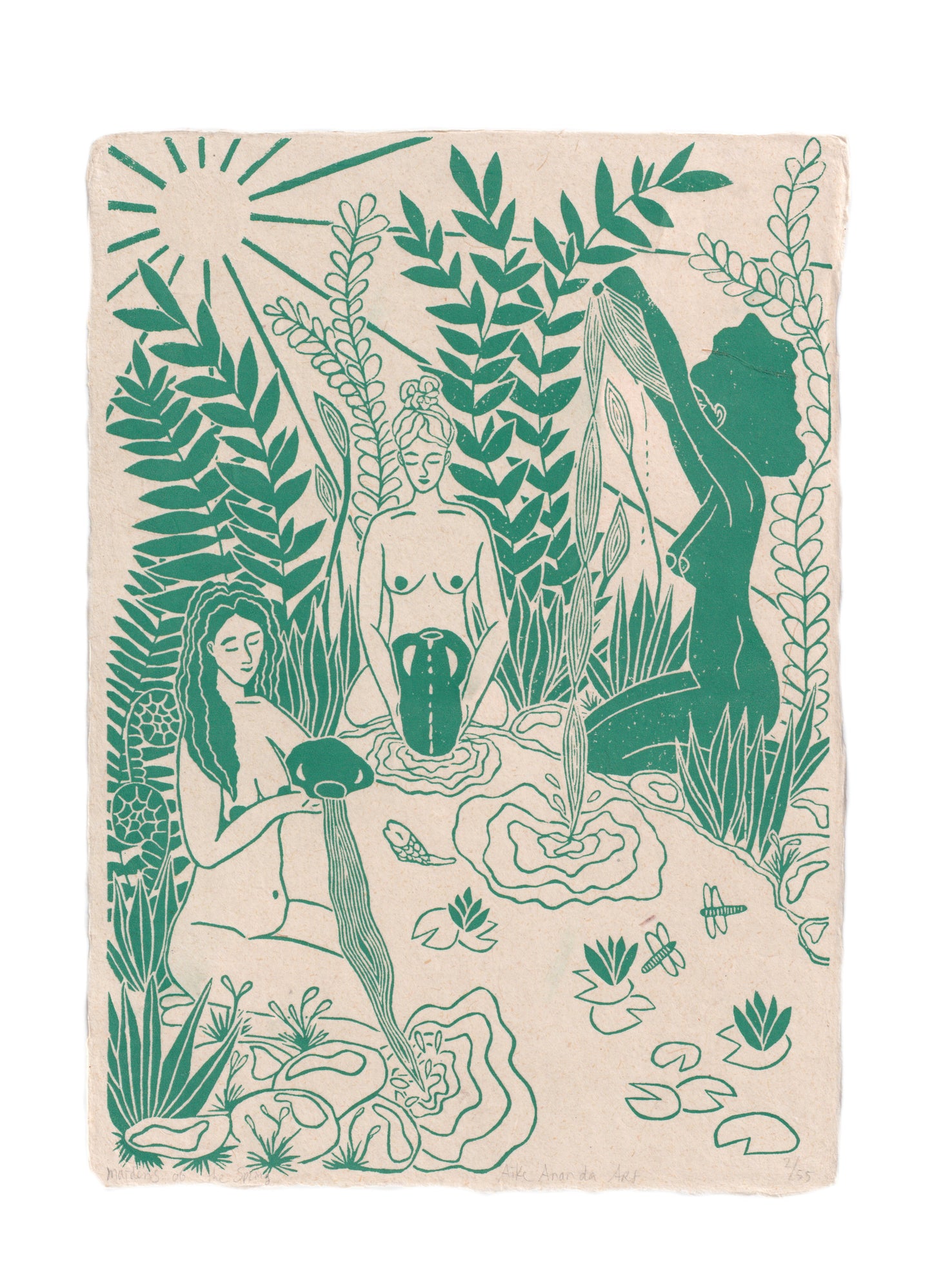 Maidens of the Spring- Groen A4