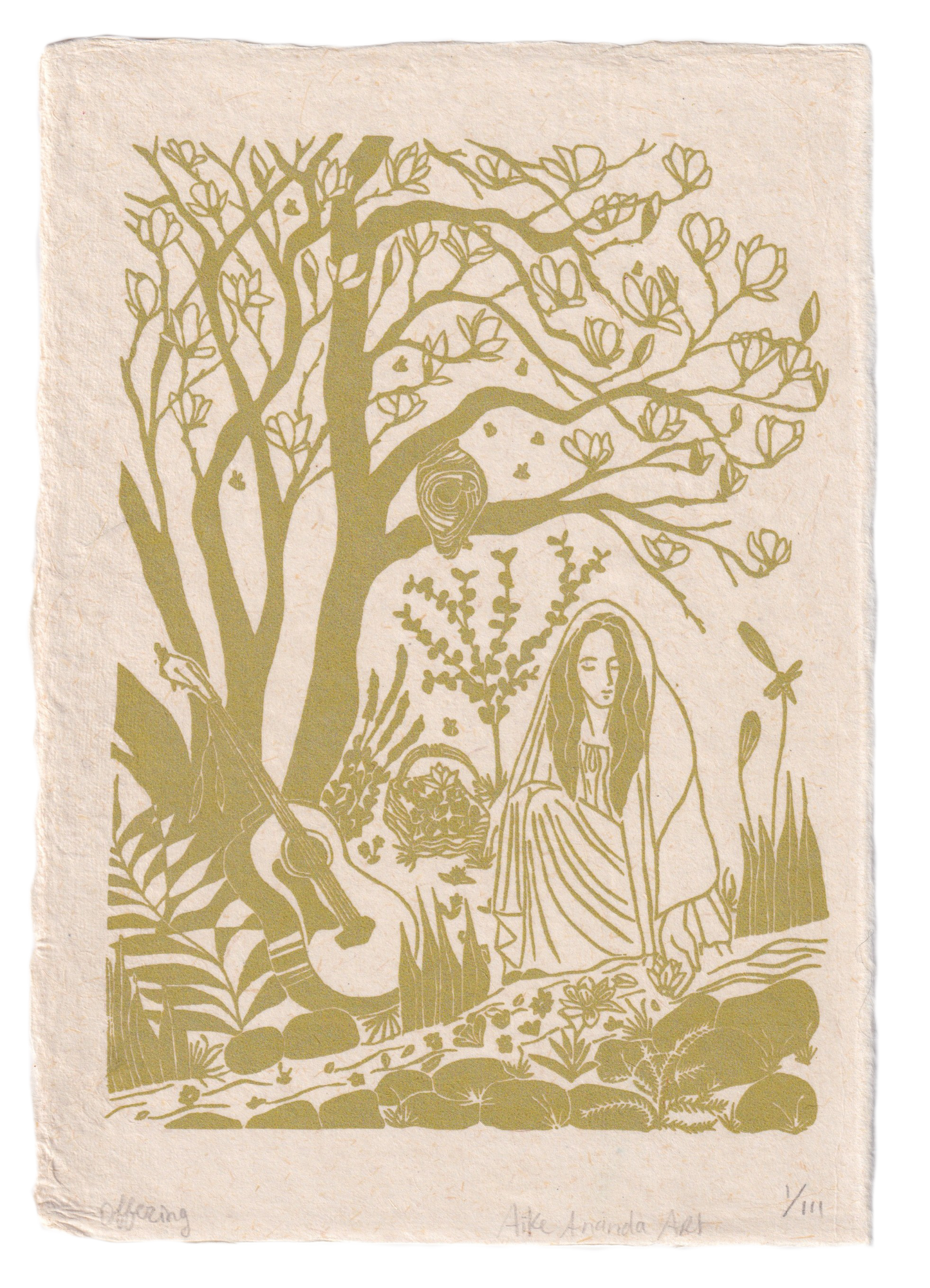 Offering - mosgroen A5