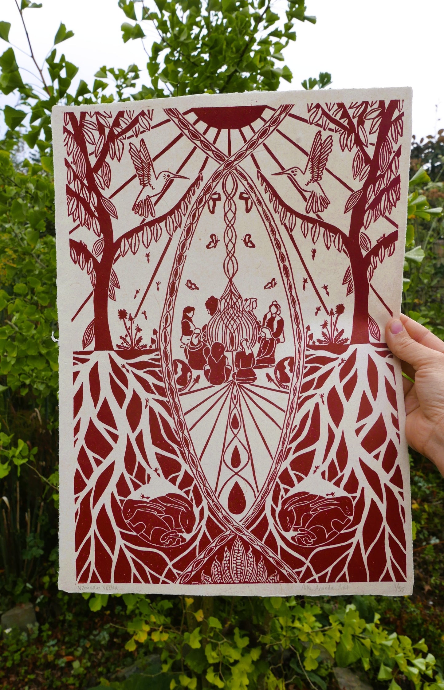 Vrouwen Vortex- Jaspis rood