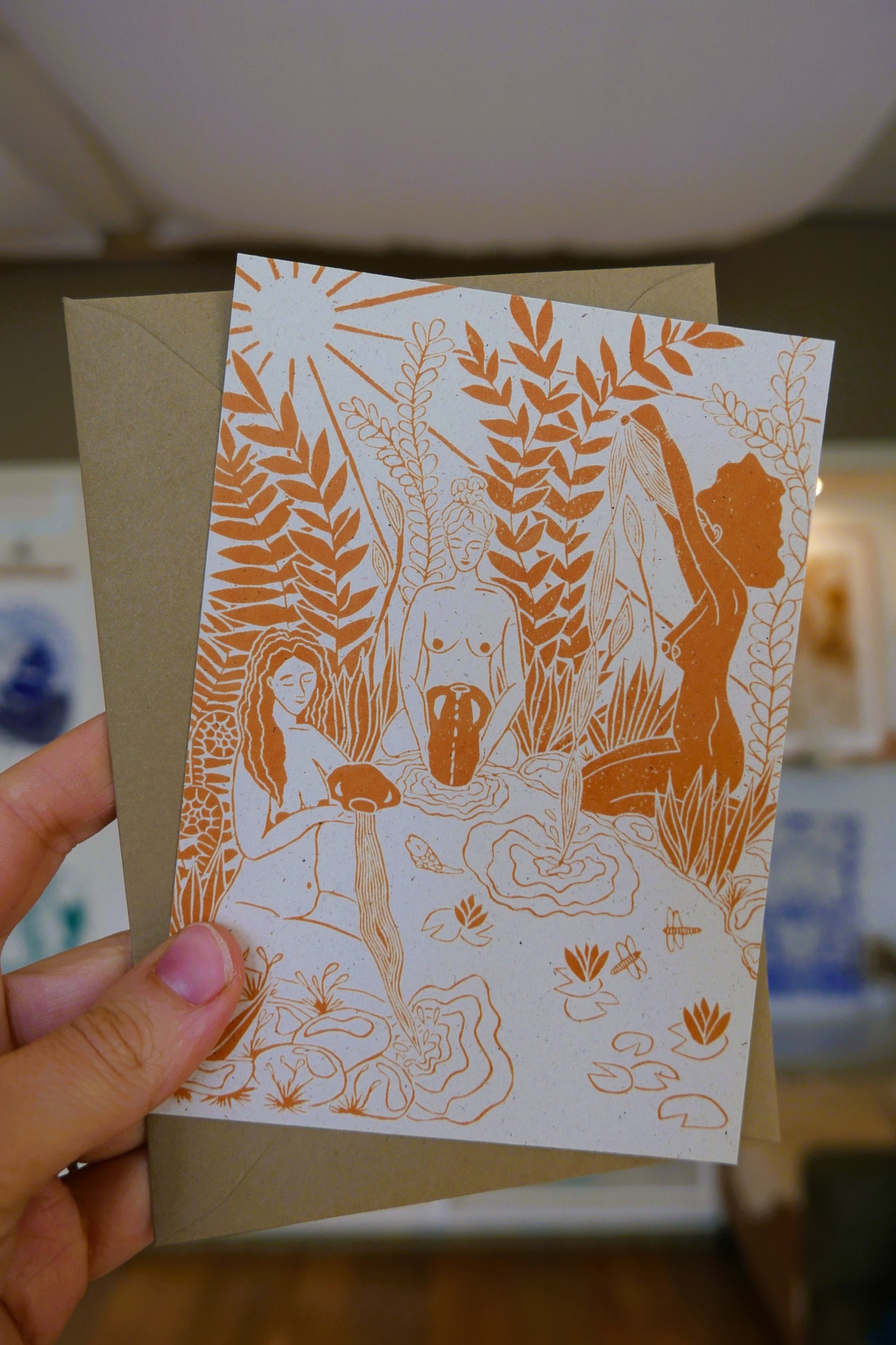 Maidens of the Spring- card