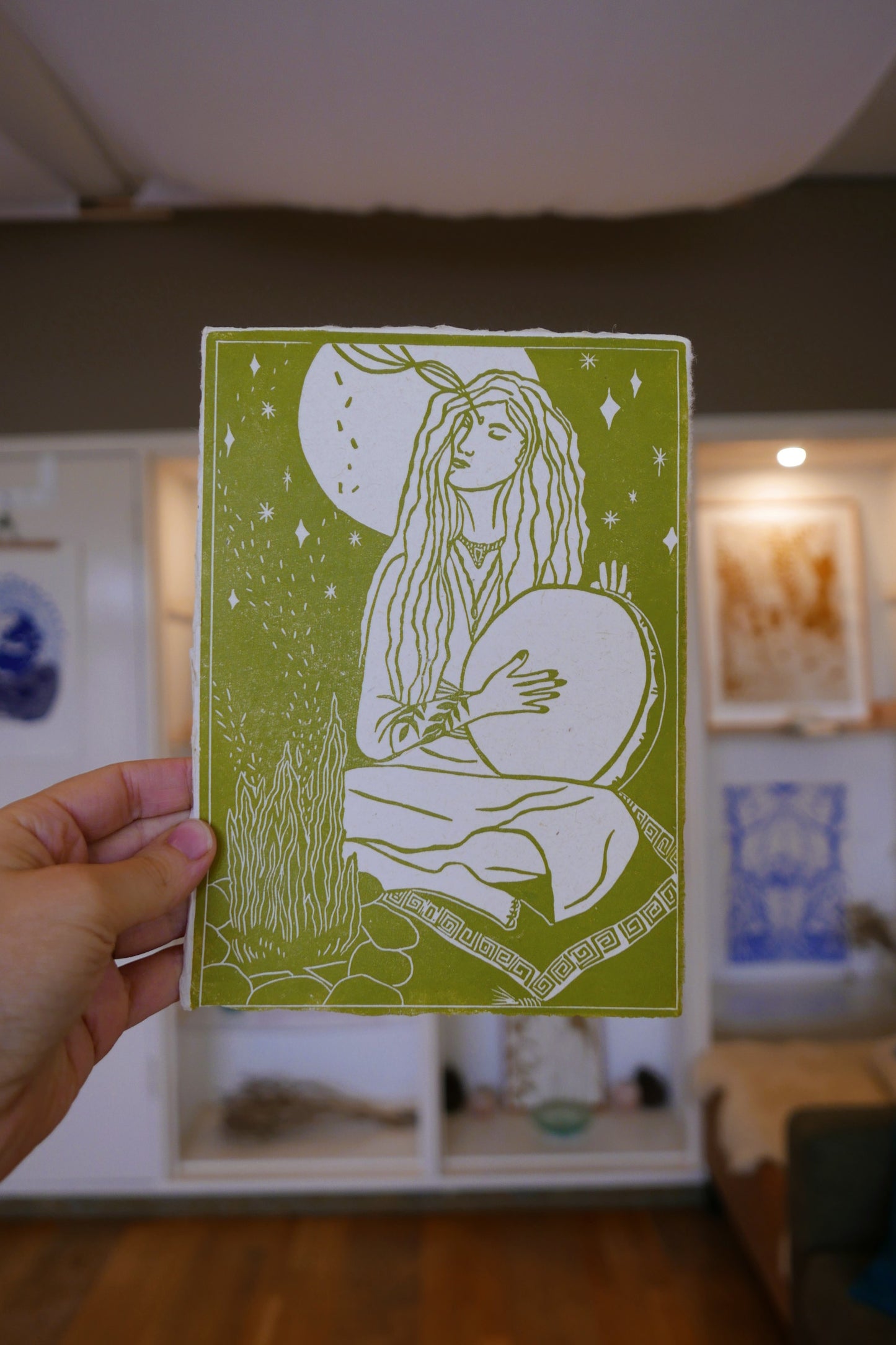 With all my Heart- mosgroen A5