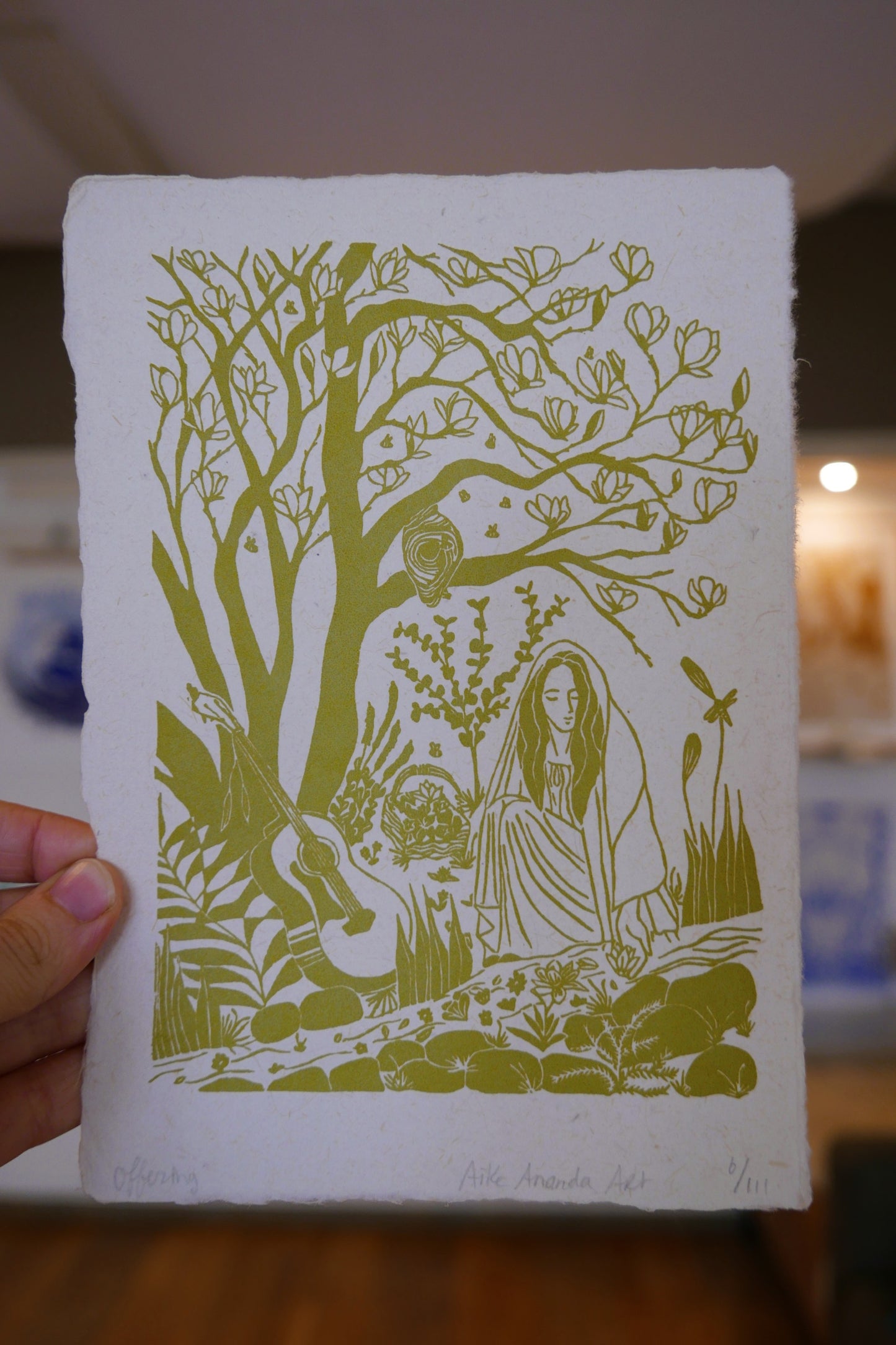 Offering - mosgroen A5