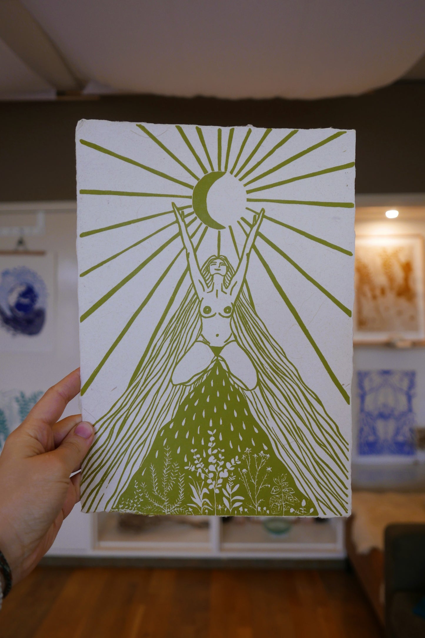 Womb Wisdom- mosgroen A4